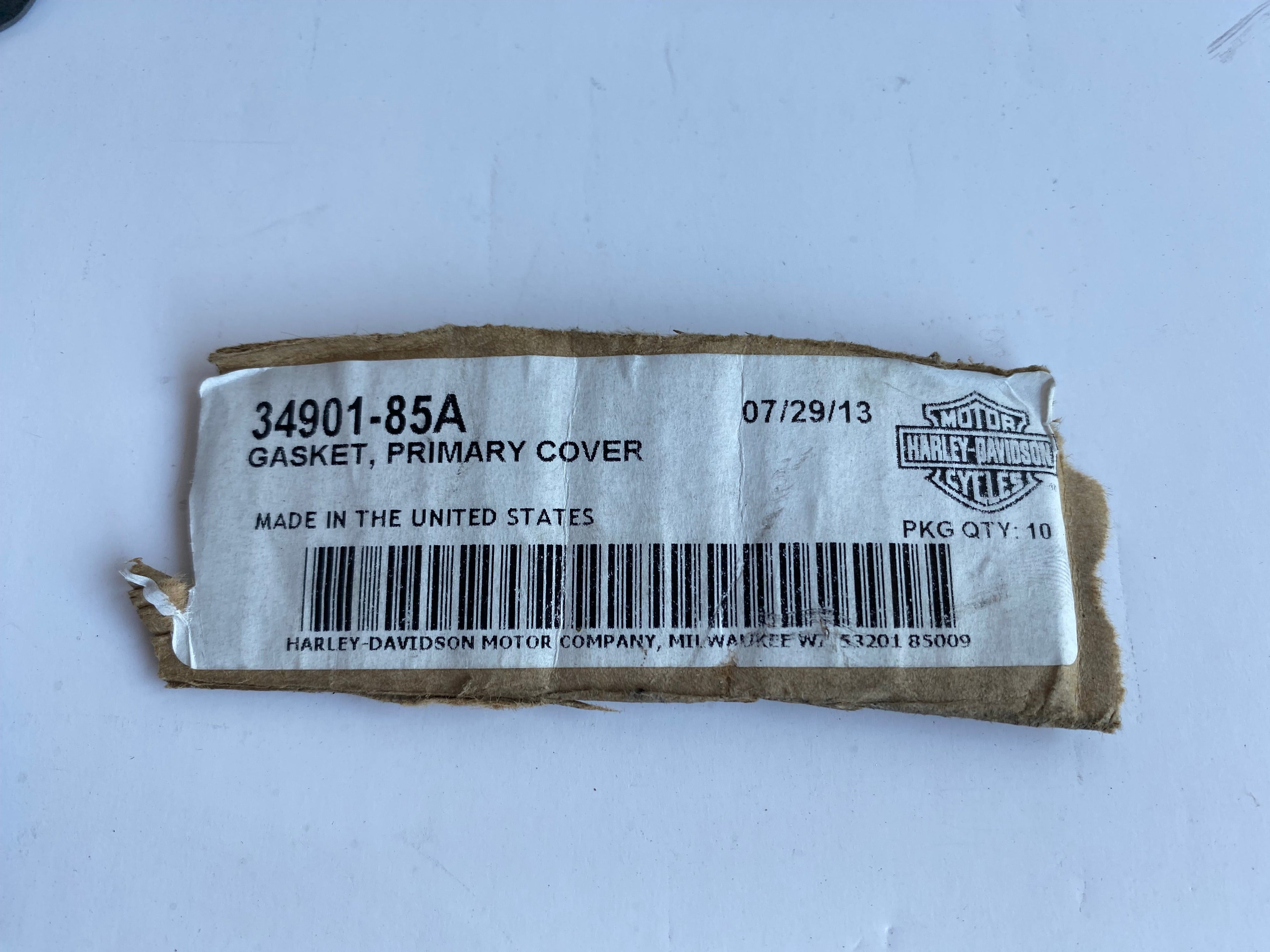 Joint carter primaire Touring & FXR Harley Davidson REF OEM 34901-85A