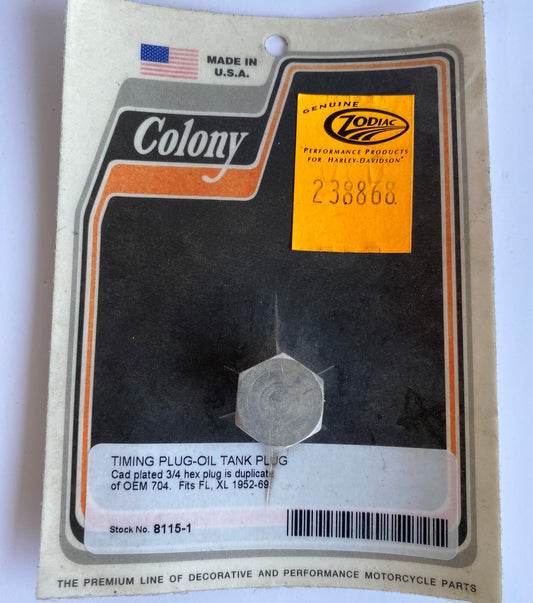 Bouchon de vidange ou timing Sportster Harley Davidson REF OEM 704