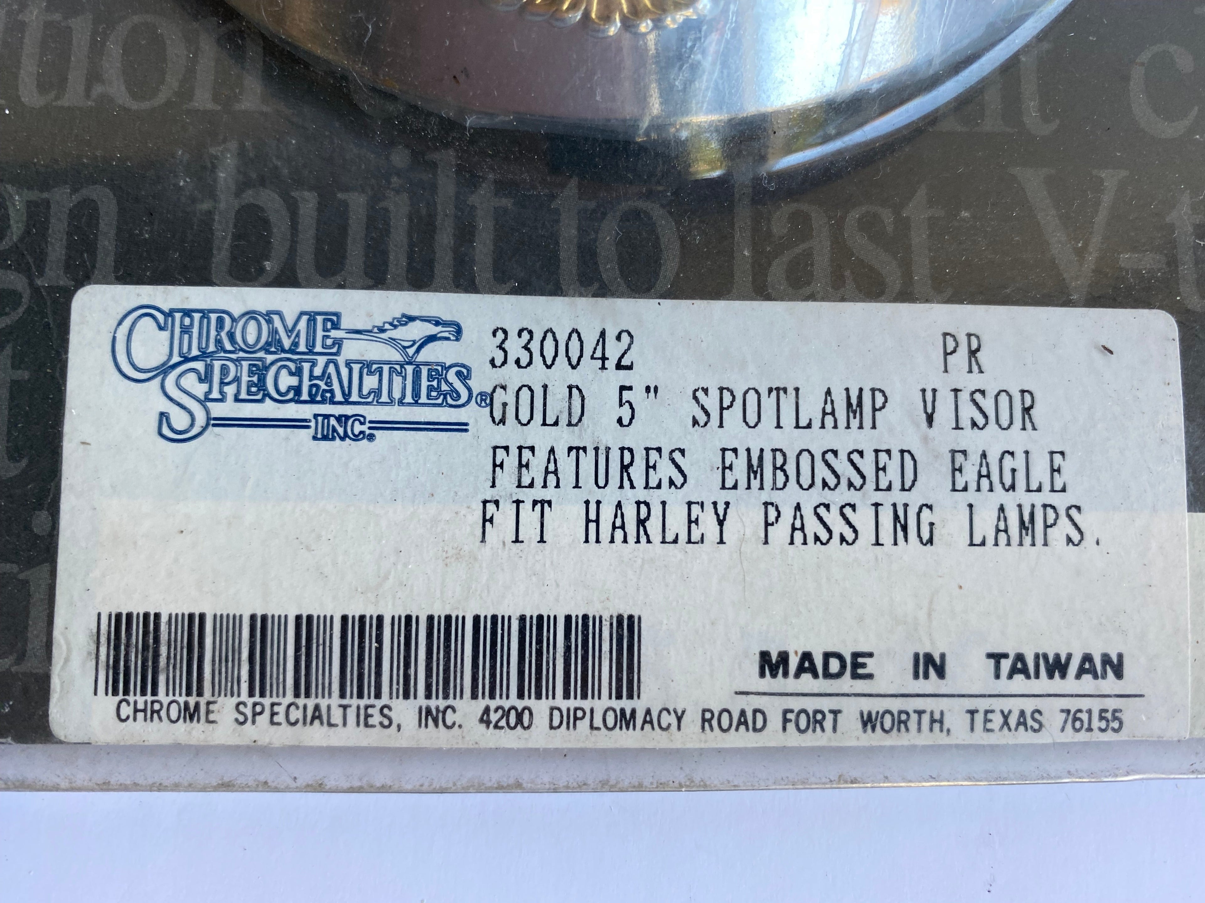 Jeu de 2 casquettes passing lamp aigle OR Harley Davidson REF 330042