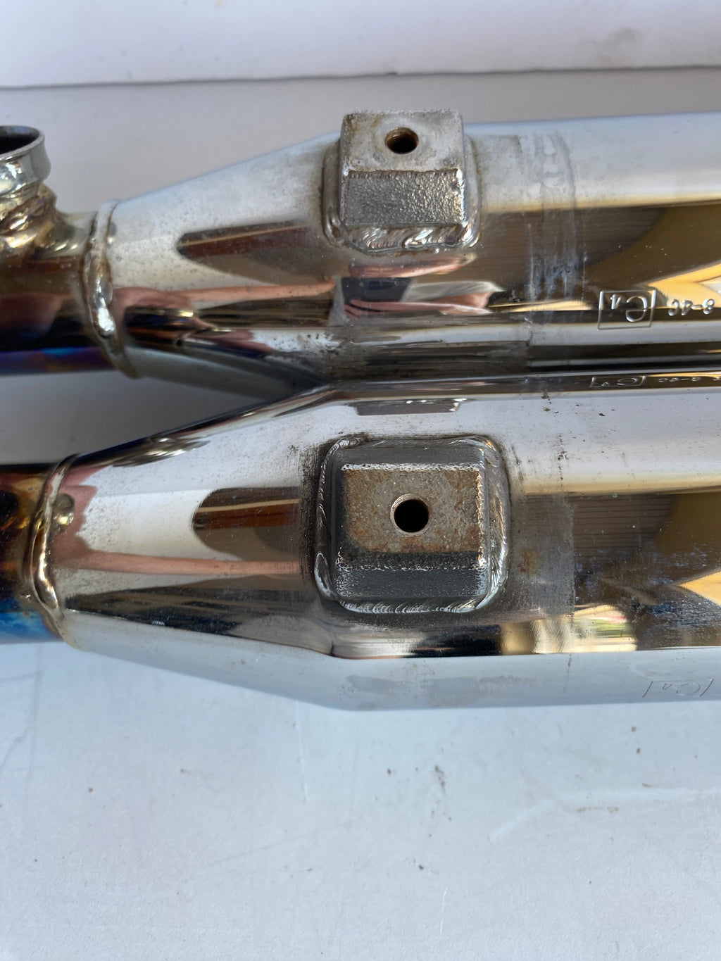 Jeu de silencieux échappement chromés Sportster Harley Davidson REF OEM 64891-04B