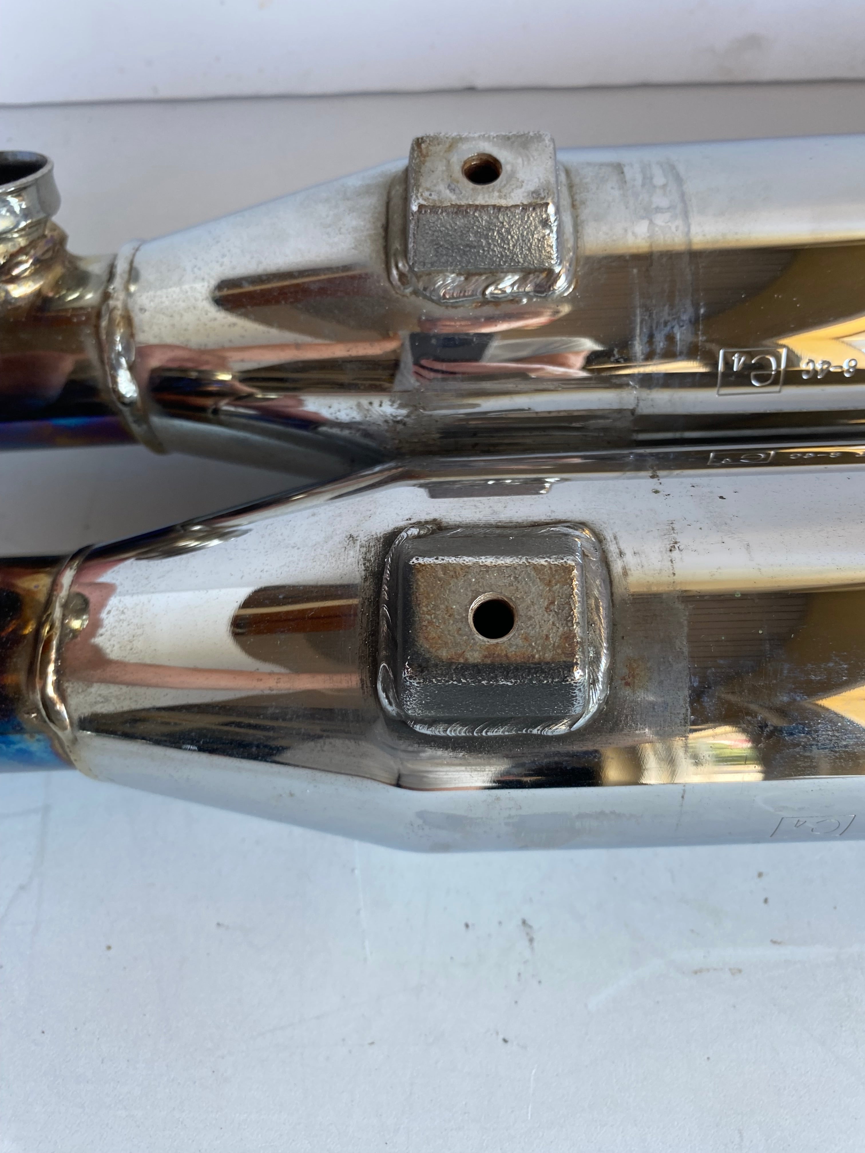 Jeu de silencieux échappement chromés Sportster Harley Davidson REF OEM 64891-04B