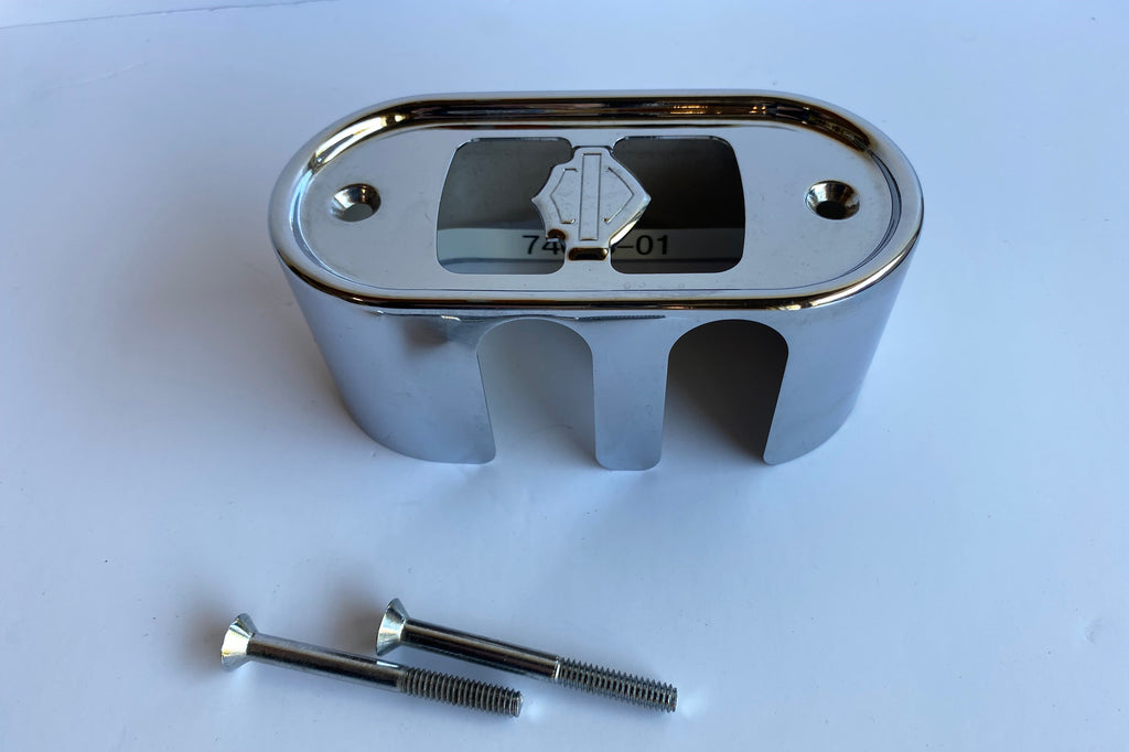 Cache bobine d'allumage HT chromé Dyna Harley Davidson REF OEM 74615-01