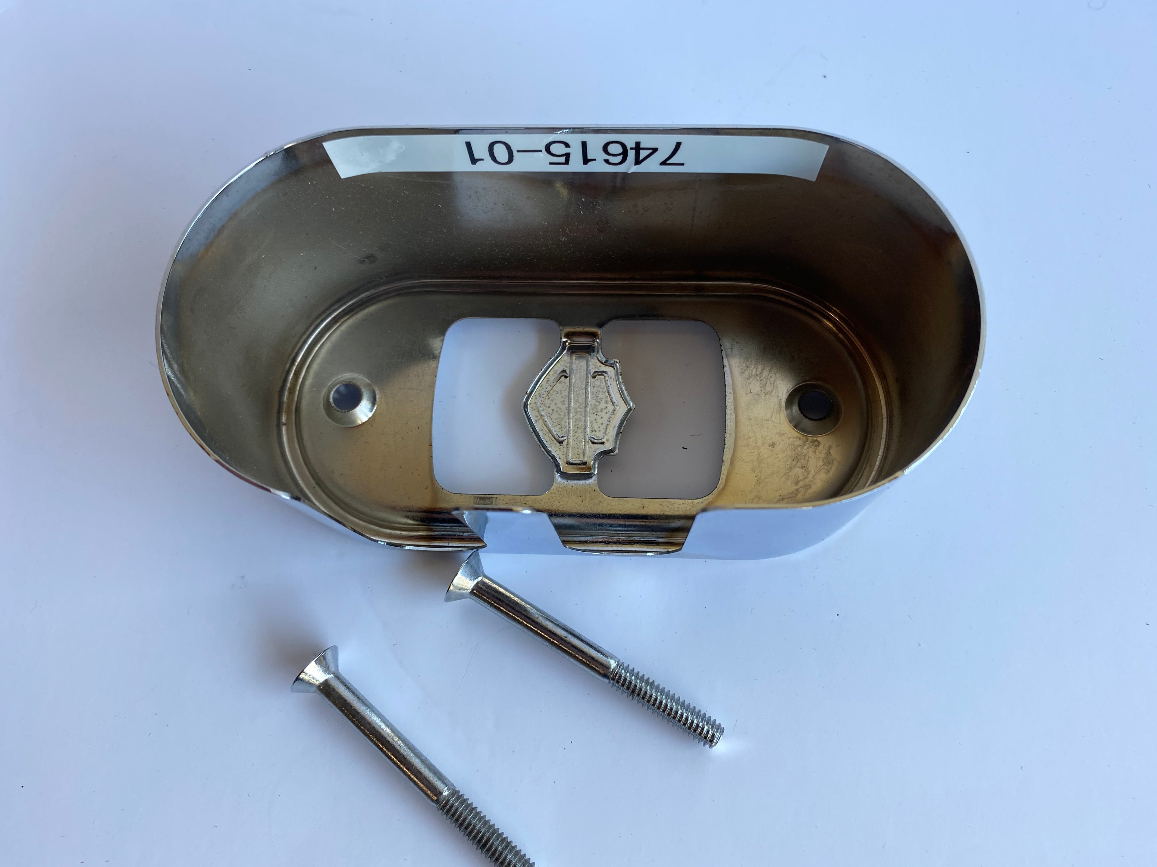 HT Chrome Ignition Coil Cover Dyna Harley Davidson REF OEM 74615-01
