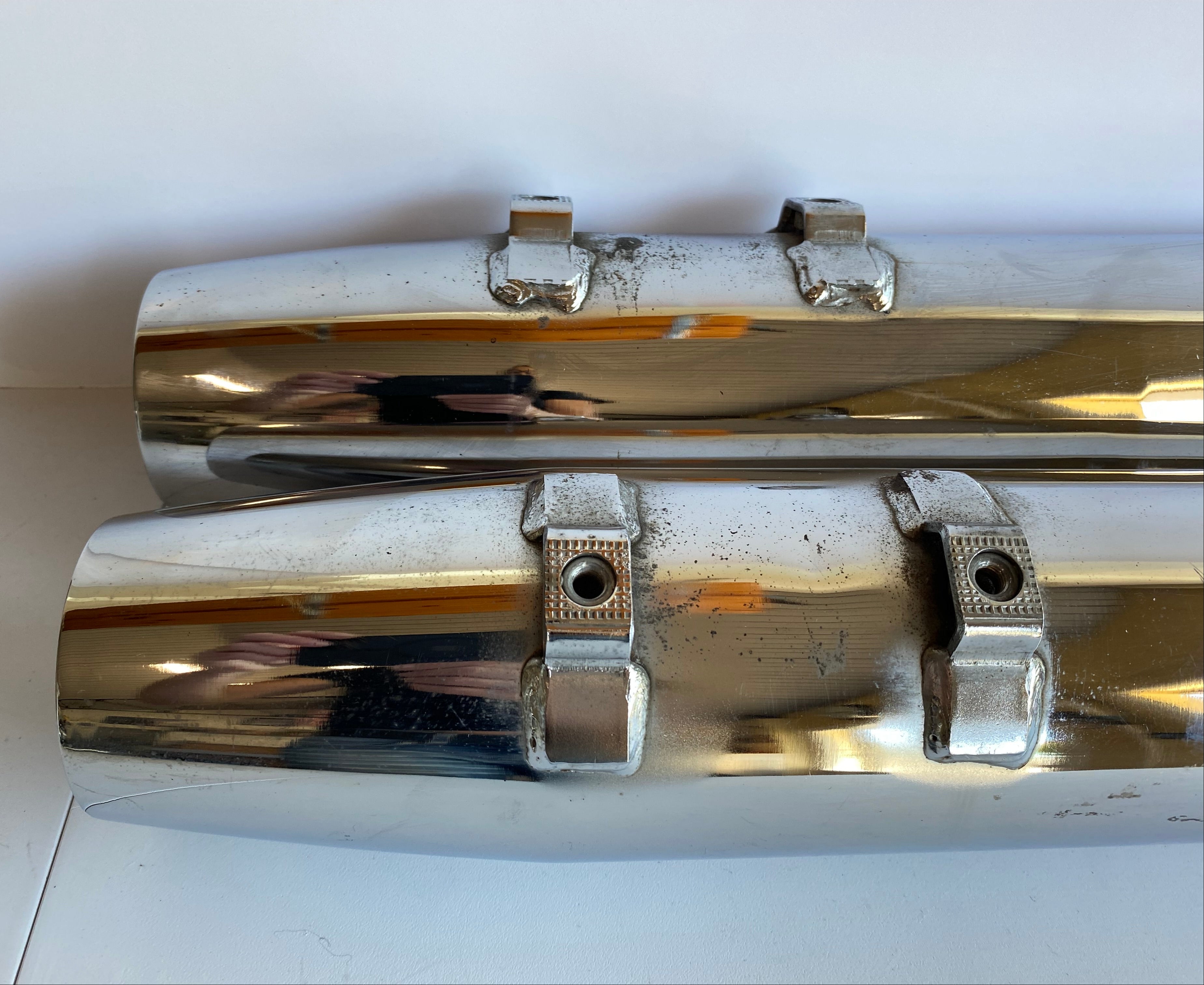 Harley Davidson Touring Original Muffler Set REF OEM 65538-85 &amp; 65539-86