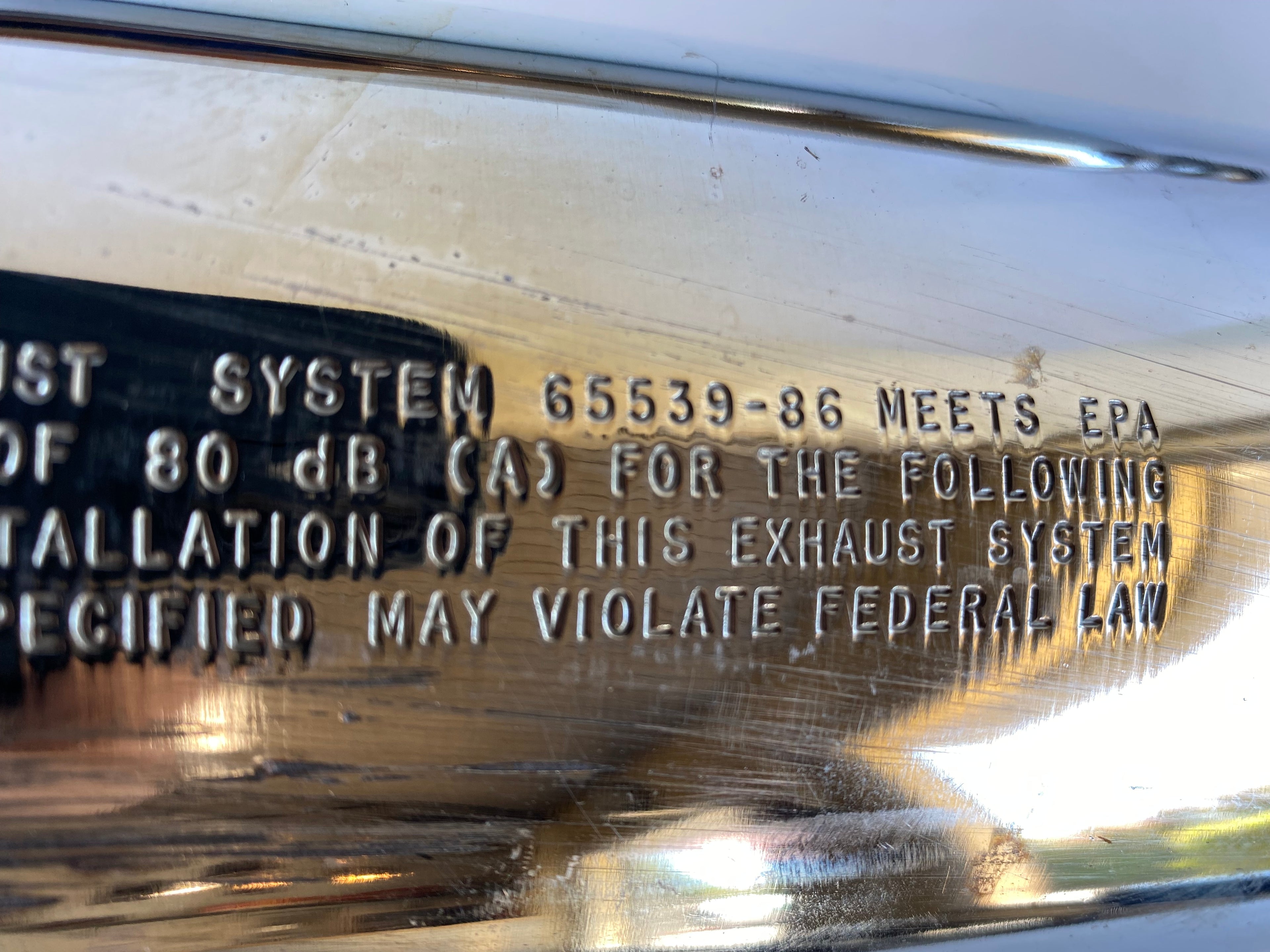 Harley Davidson Touring Original Muffler Set REF OEM 65538-85 &amp; 65539-86
