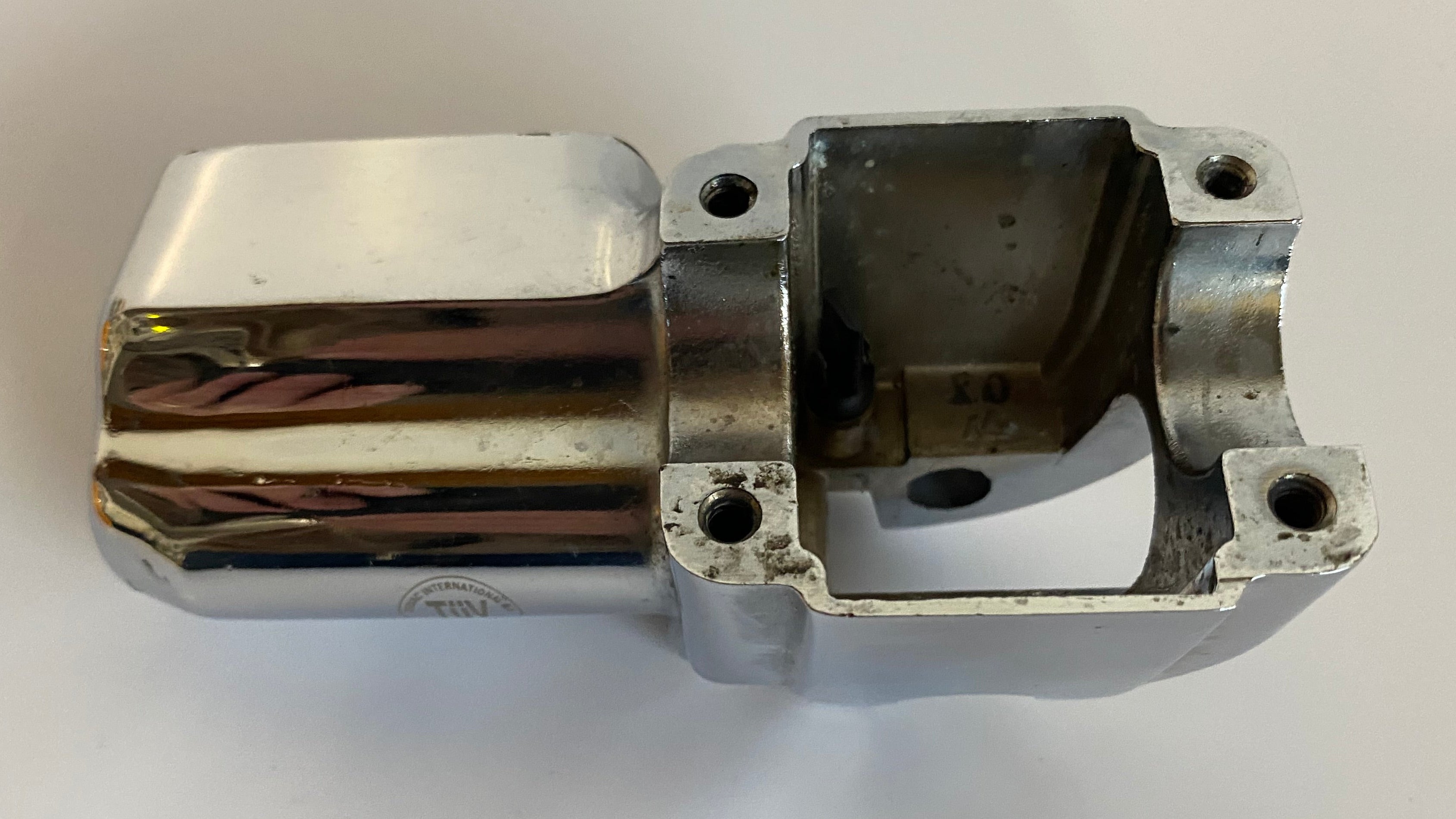 Corps de maitre cylindre de frein avant chromé Shovelhead Harley Davidson REF 45010-73