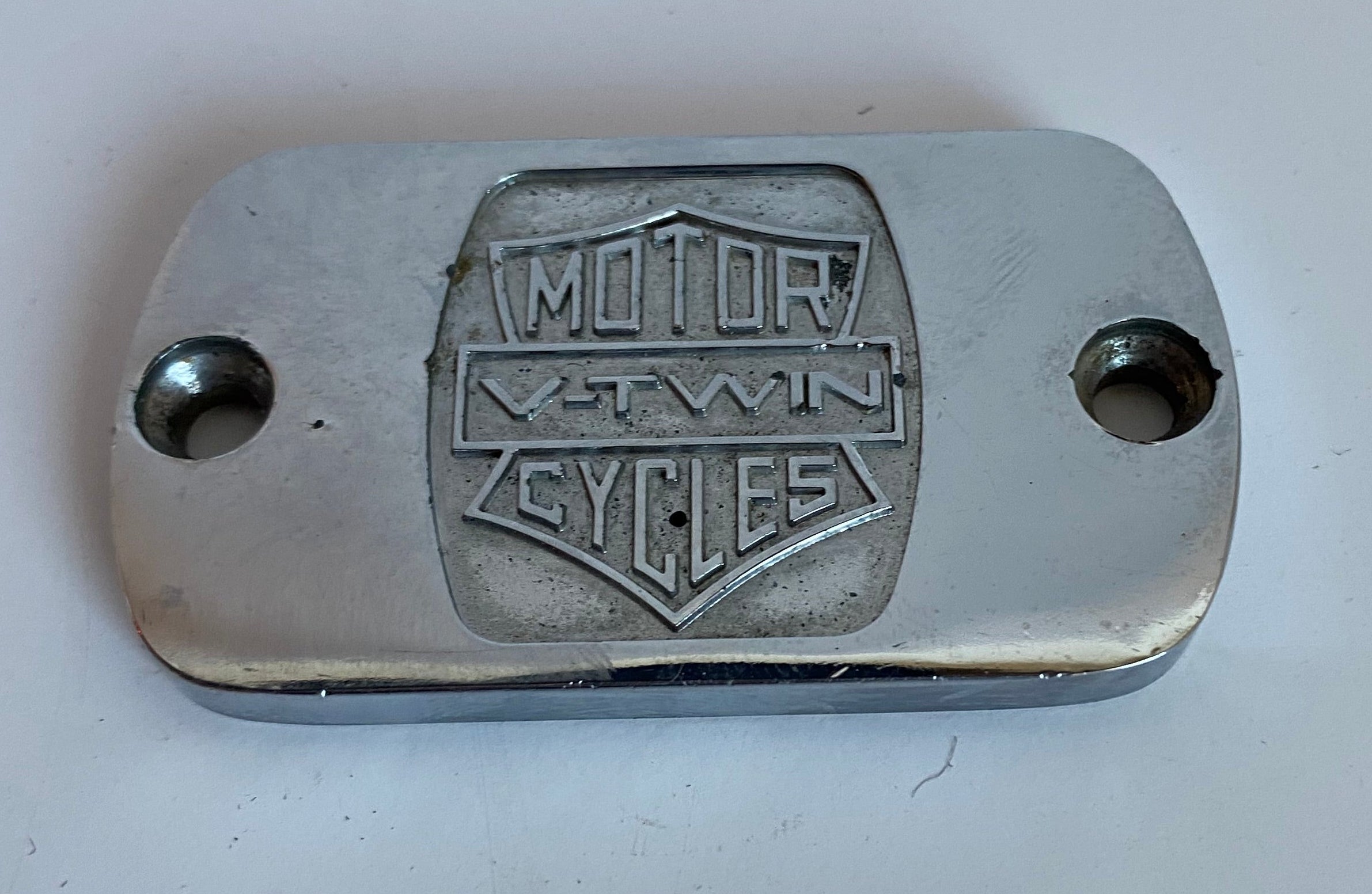 Couvercle de maitre cylindre de frein avant Shovelhead V-Twin chrome 72-81