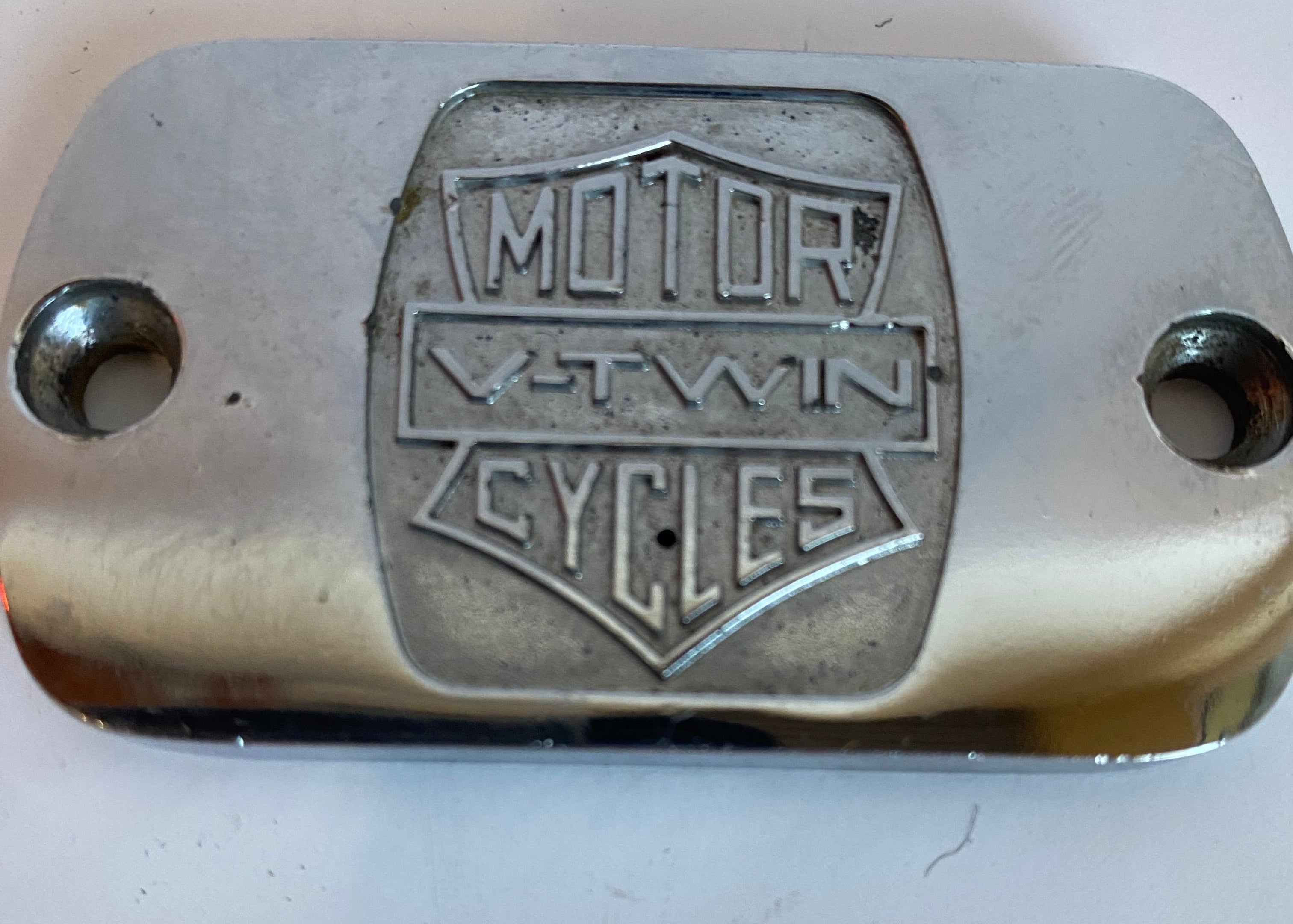 Couvercle de maitre cylindre de frein avant Shovelhead V-Twin chrome 72-81
