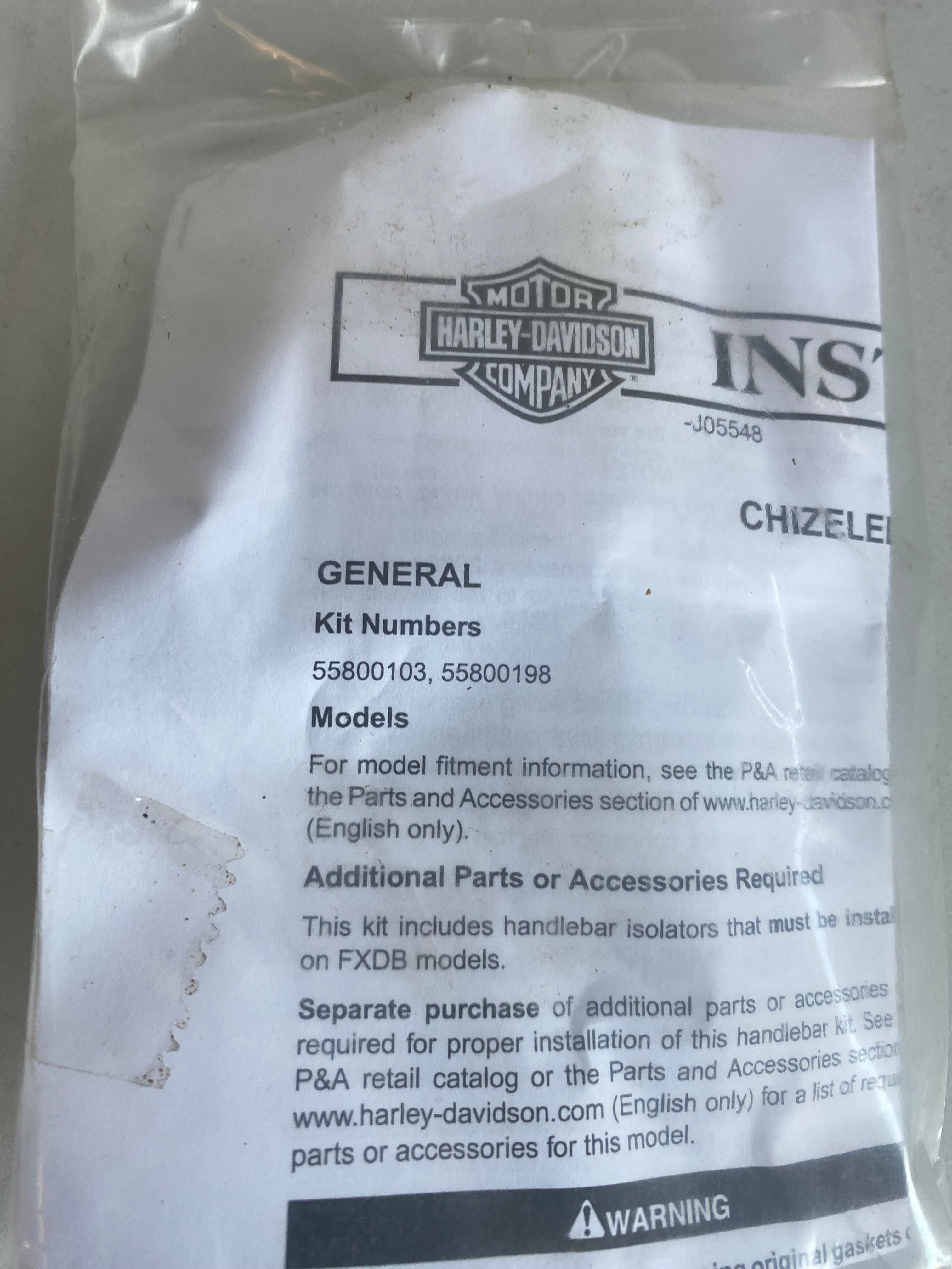Kit de silents blocs risers Harley Davidson REF OEM 53156-86