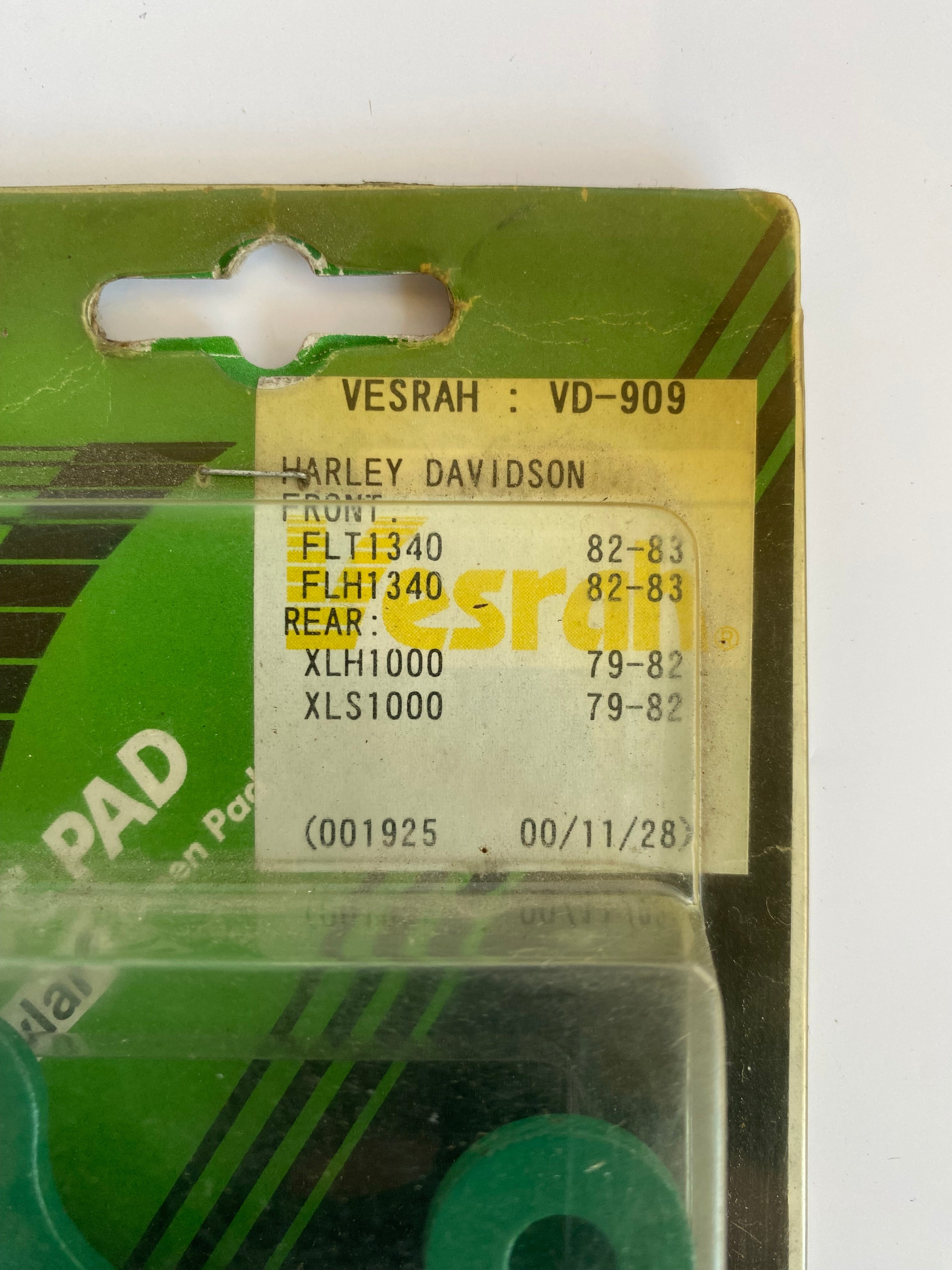 Jeu de plaquettes de frein avant Shovelhead & Sportster Harley Davidson REF OEM 44098-77