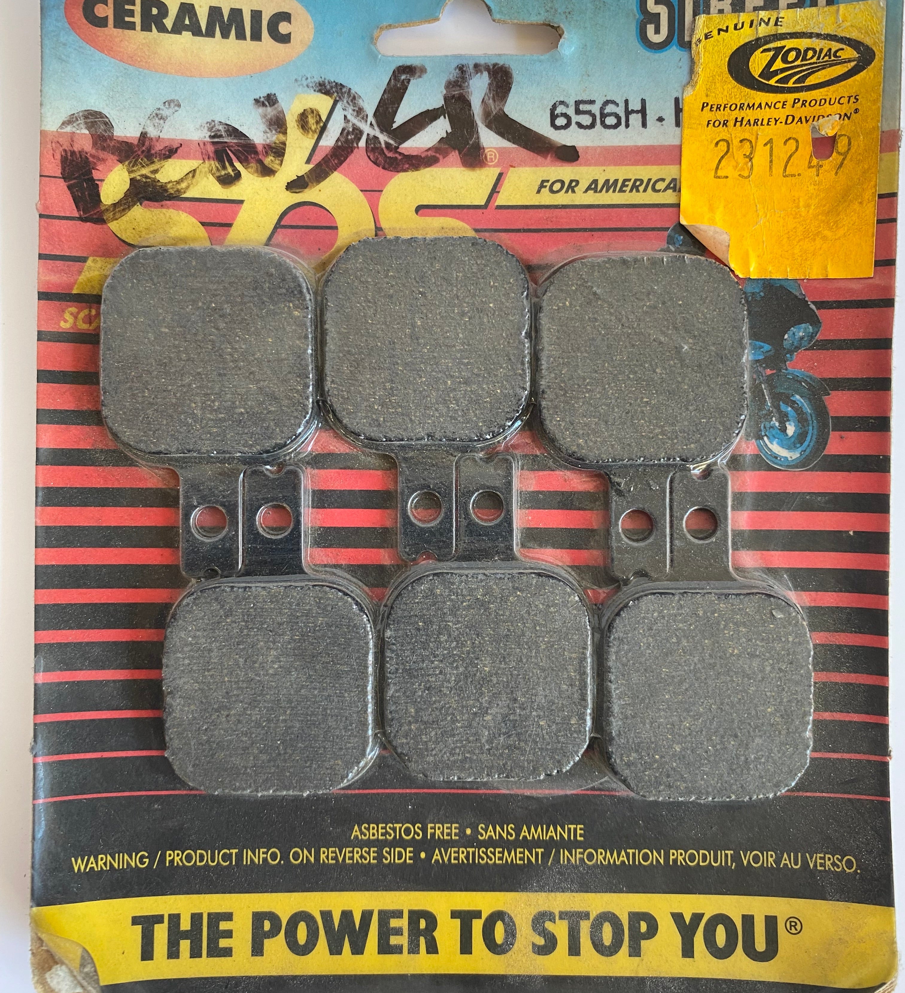 Jeu de plaquettes de frein Harrison billet 6 pistons mini REF Zodiac : 231249