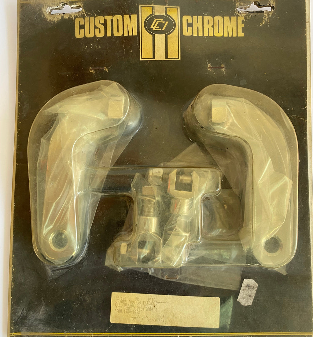 Jeu d'extensions de cales pieds avant chromés Harley Davidson REF CCI 12-680