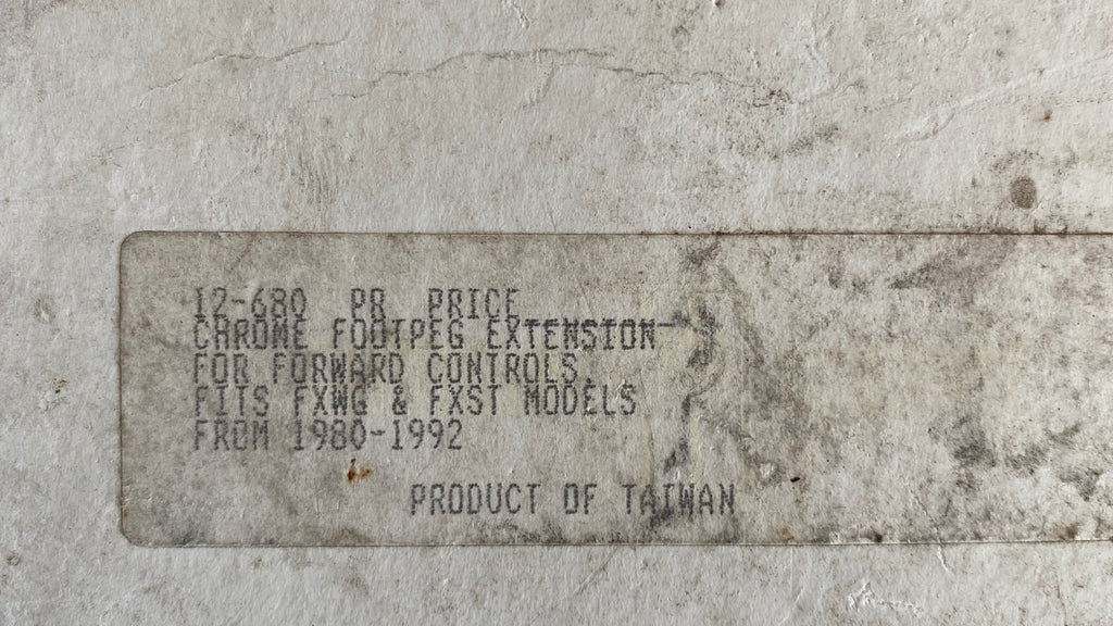 Jeu d'extensions de cales pieds avant chromés Harley Davidson REF CCI 12-680