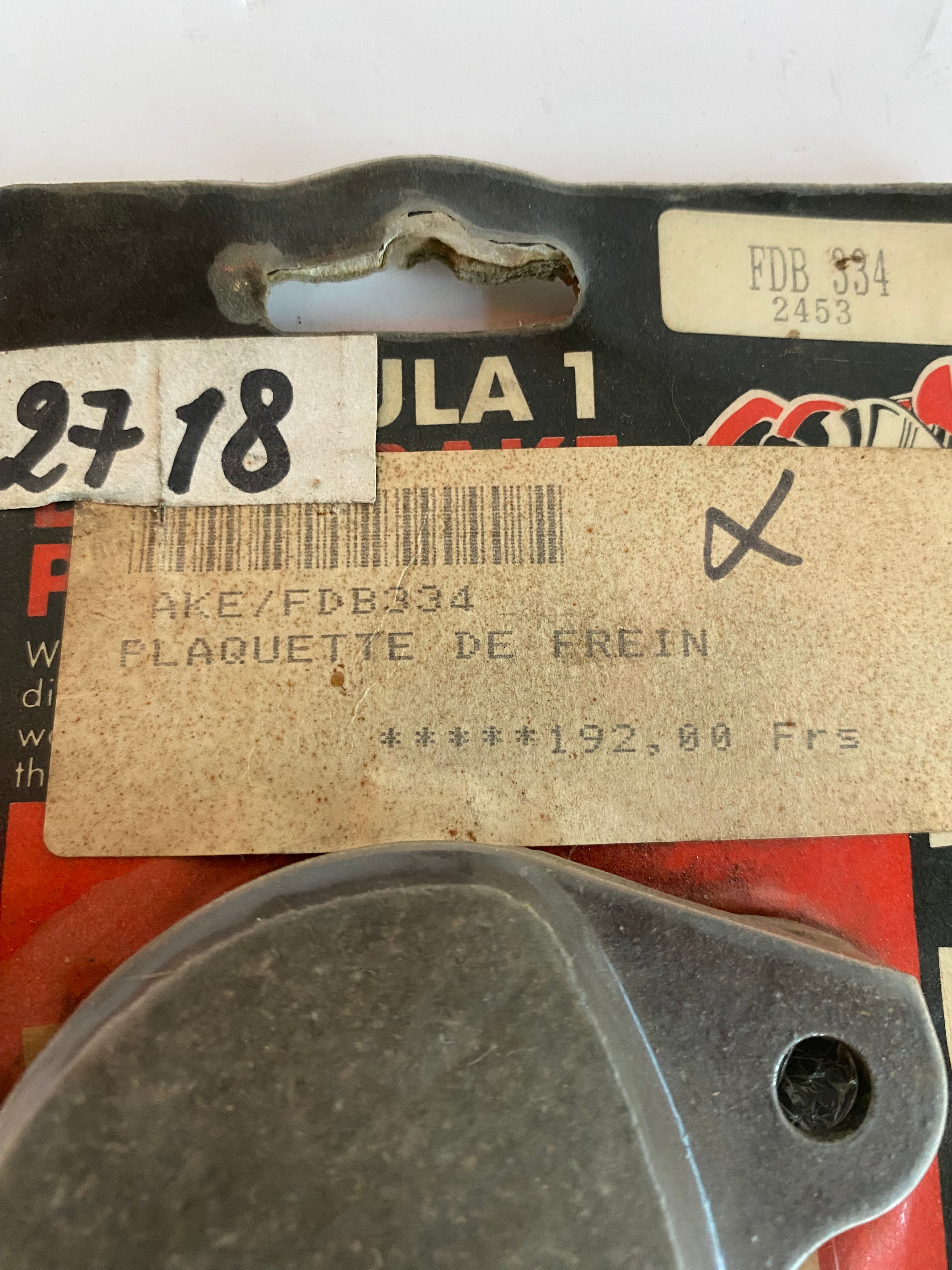 Jeu de plaquettes de frein FERODO Harley Davidson  REF OEM 43395-80A