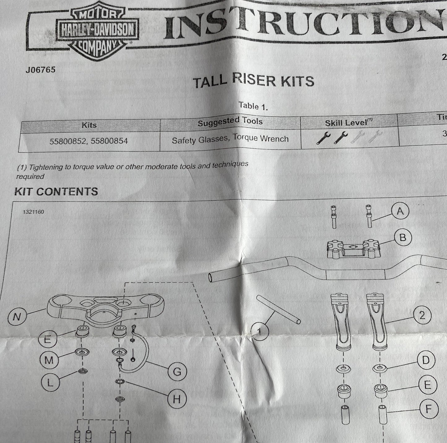 Risers 5.5 pouces noirs Softail Harley Davidson REF OEM 55800852