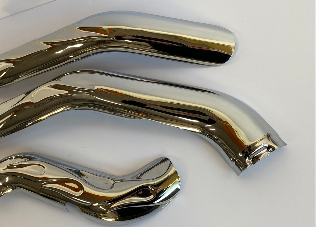 Harley Davidson Touring Flame Chrome Heat Shield Set REF 65540-04A