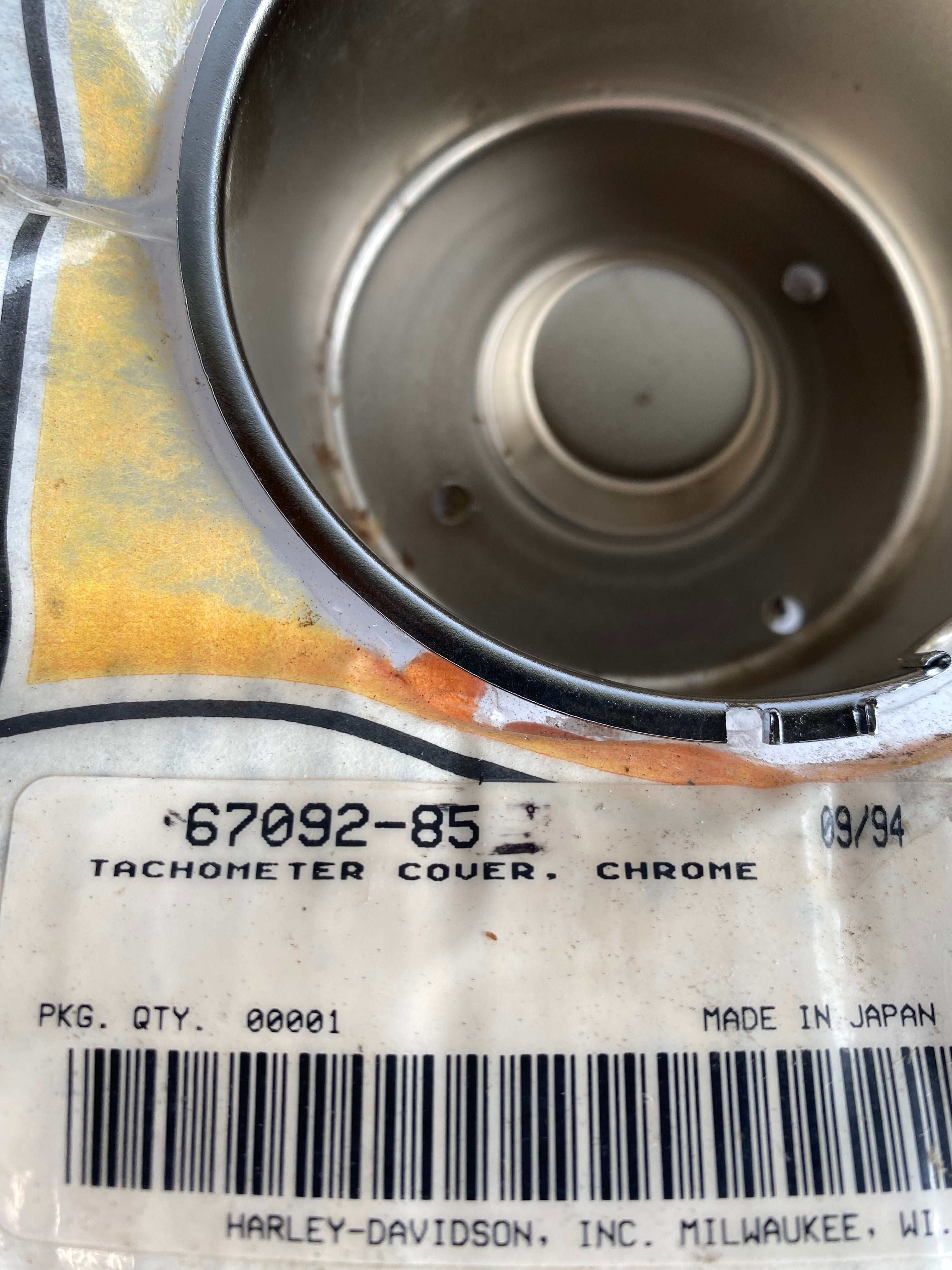 Cuvelage de compte-tours FXR, Sportster Harley Davidson REF OEM 67092-85