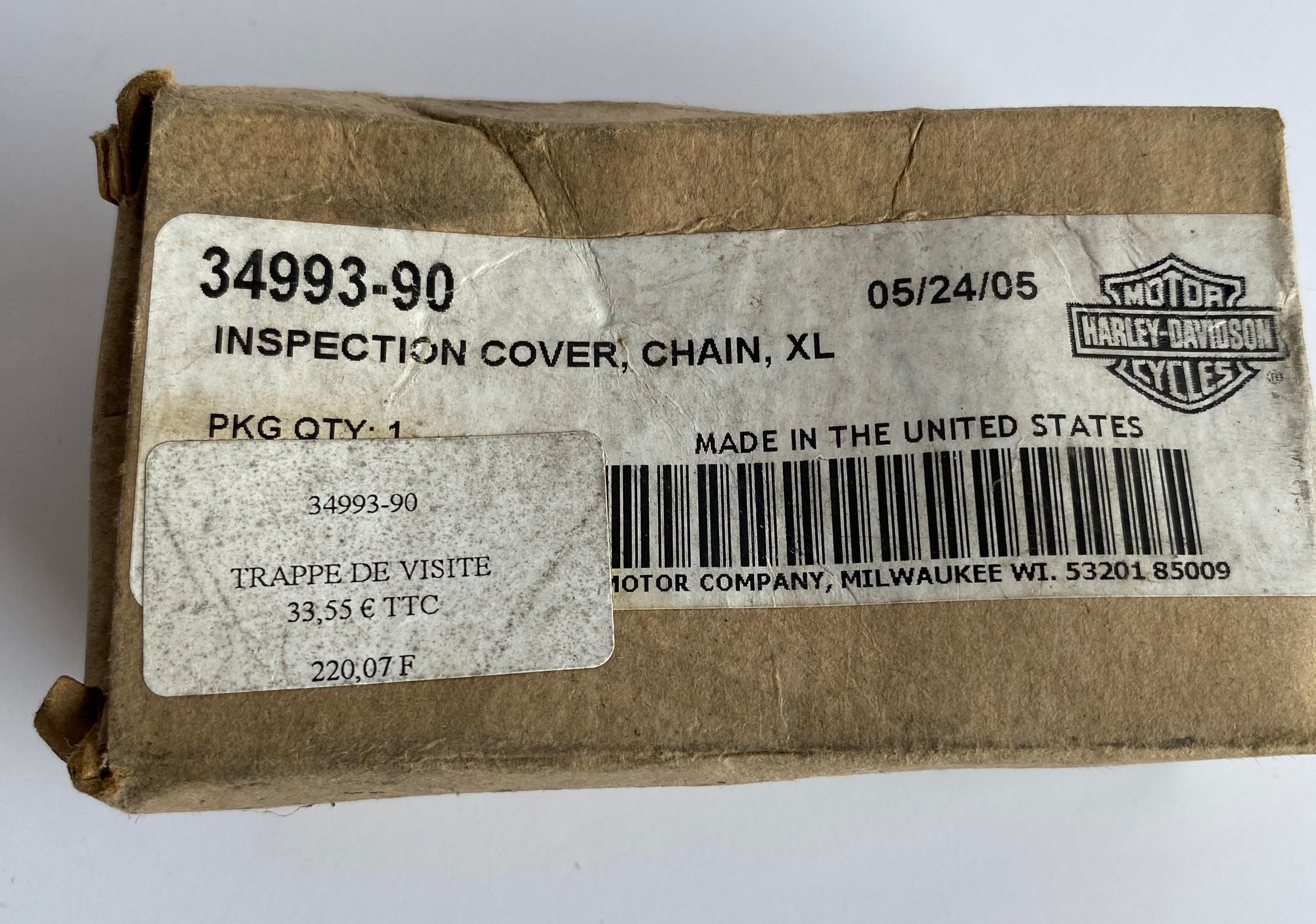 Trappe d'inspection primaire Sportster Harley Davidson REF OEM 34993-90