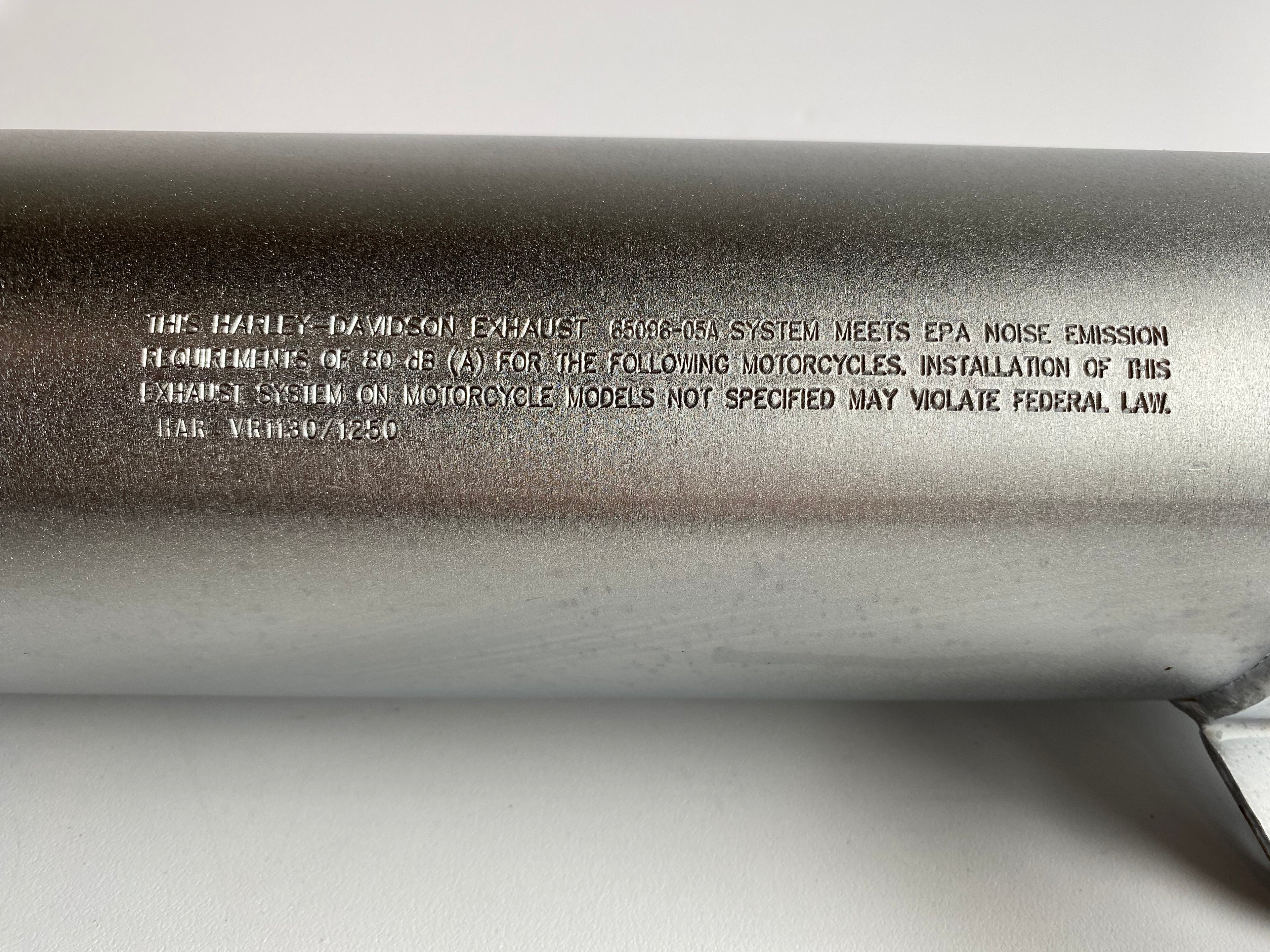 VROD Harley Davidson Upper Exhaust Muffler REF OEM 65089-05A