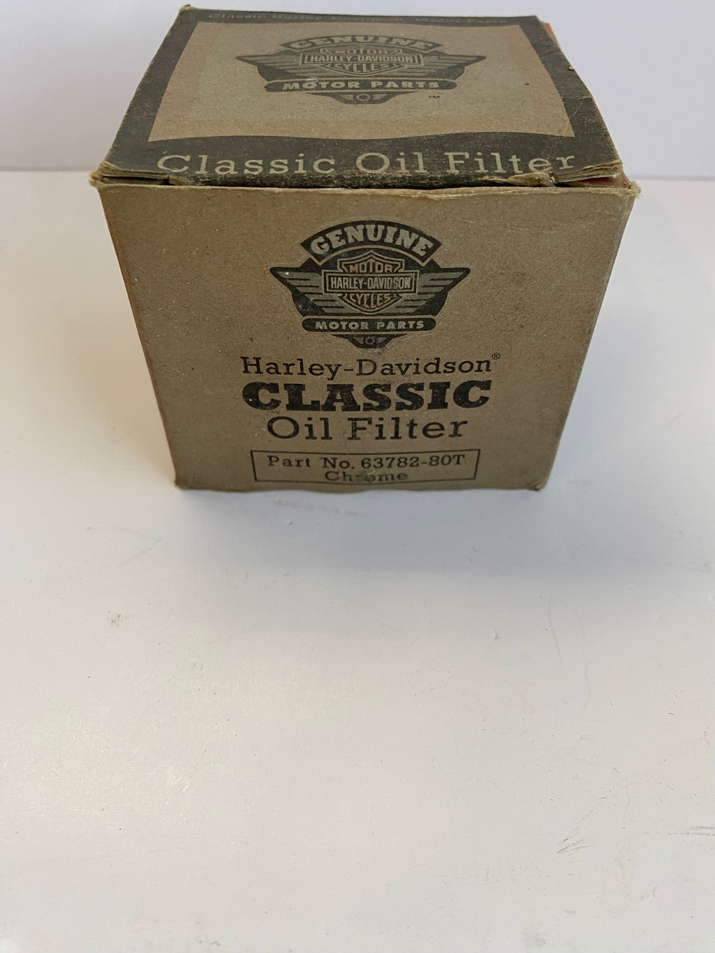 Filtre à huile chrome Shovelhead Harley Davidson REF OEM : 63782-80T