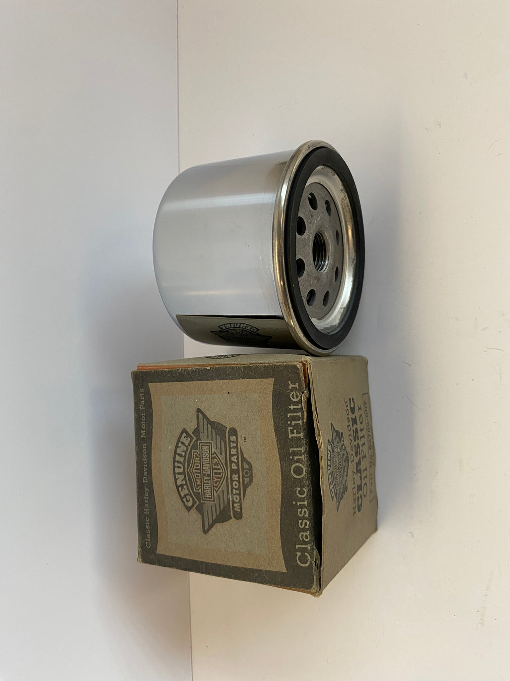Filtre à huile chrome Shovelhead Harley Davidson REF OEM : 63782-80T
