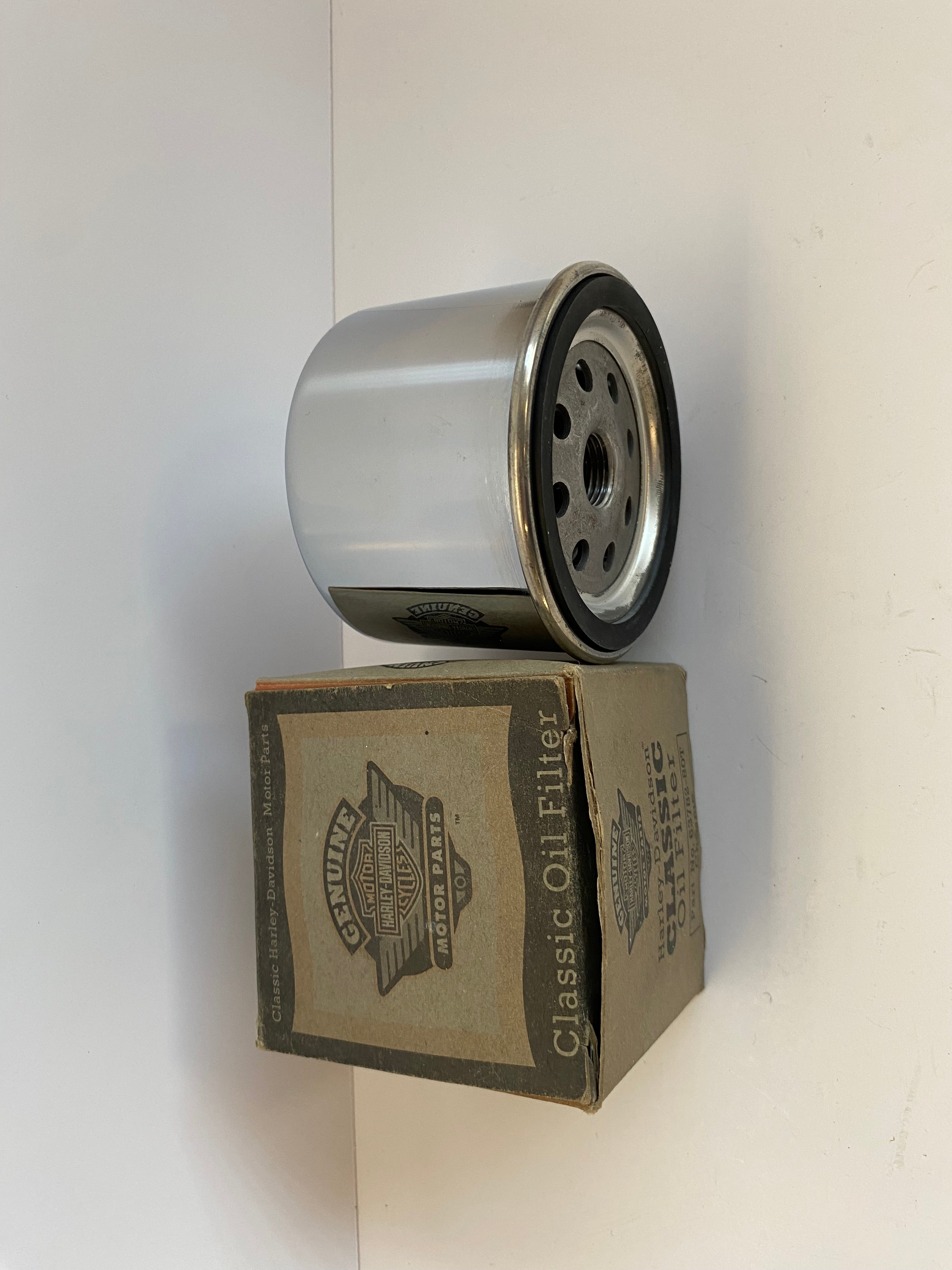 Filtre à huile chrome Shovelhead Harley Davidson REF OEM : 63782-80T