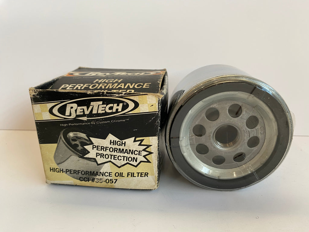Dock66 Verchroomd Kort Oliefilter – Past Op Harley Shovelhead 1340 & Ironhead Sportster – Vervangt OEM 63782-80T – M16 X 1,5 Schroefdraad