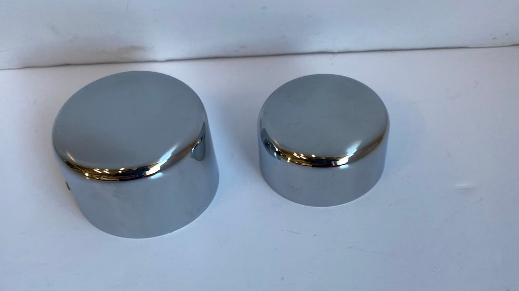Jeu de caches axe de roue arrière chromés Dyna Harley Davidson REF 41705-09