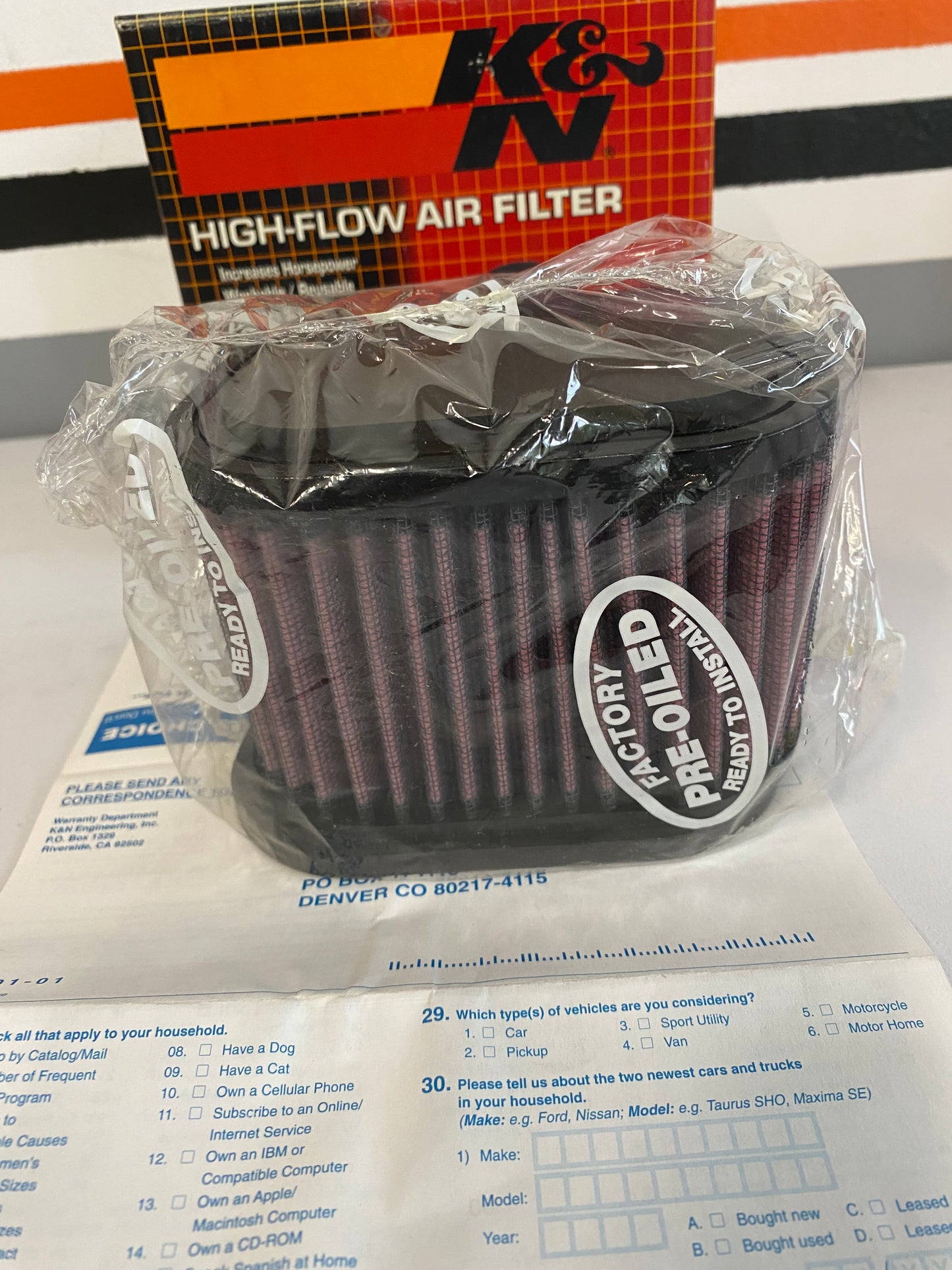 Filtre à air KN BUELL REF OEM :29479-99Y