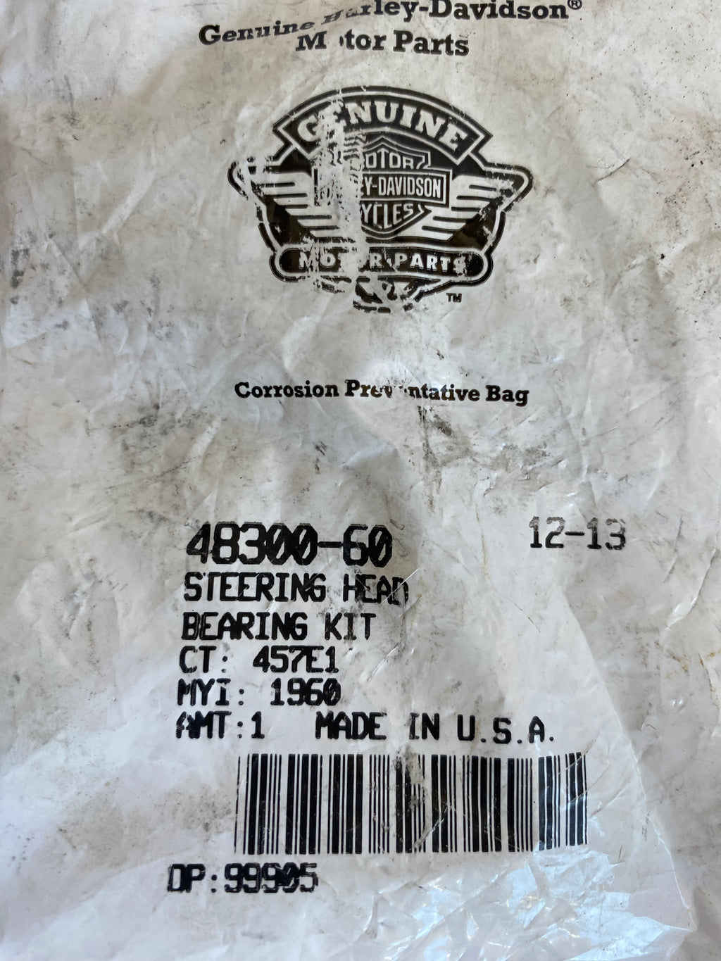 Bague extérieur de roulement Timken de direction Harley Davidson REF OEM 48300-60