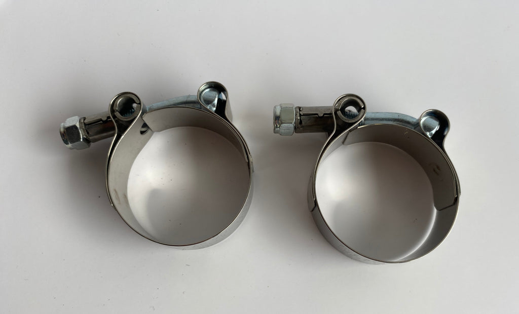 Harley Davidson Supertrapp Exhaust Muffler Clamp Set REF 010-7583