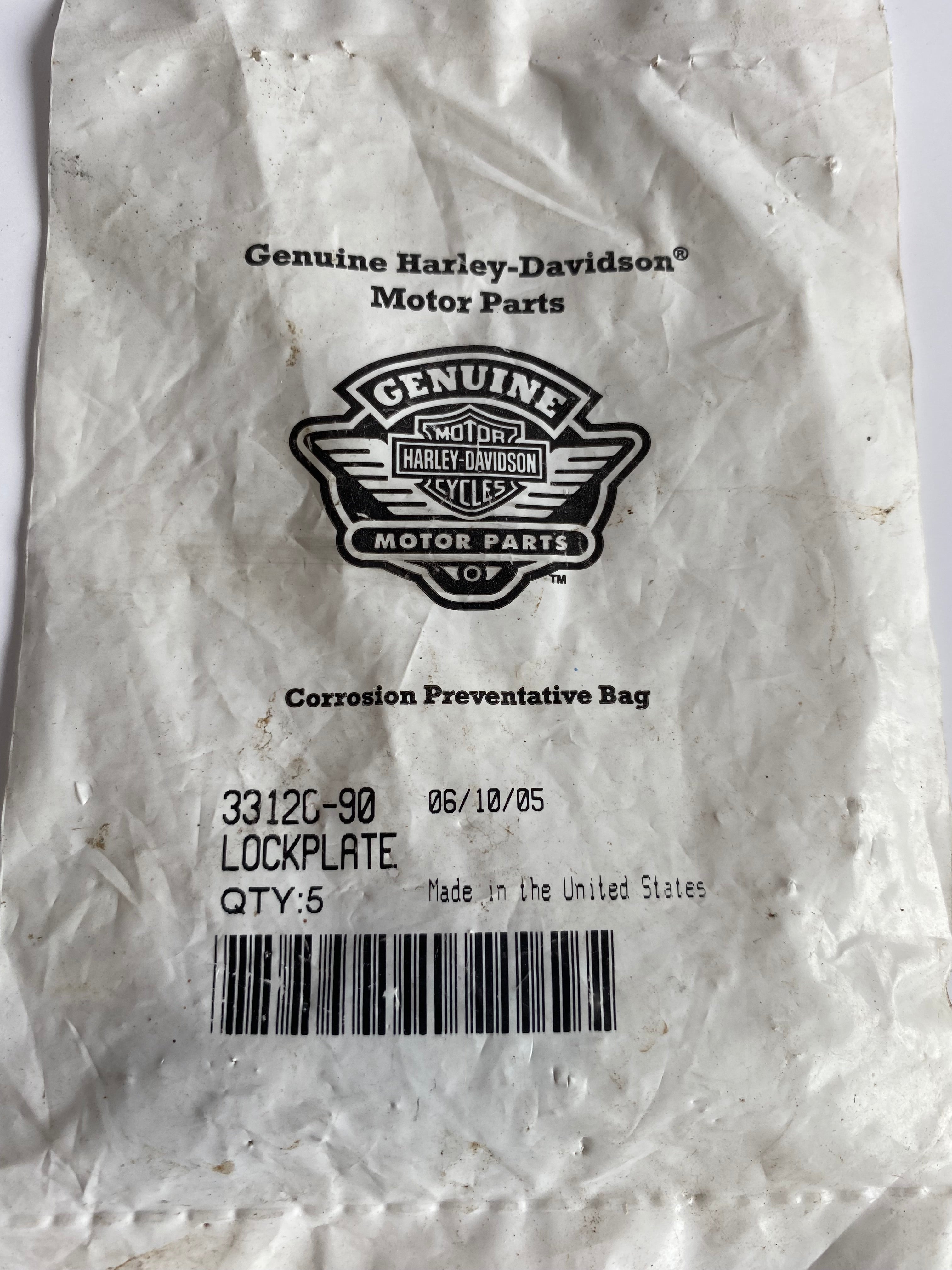 Rondelle de frein vis démarreur Harley Davidson REF OEM 33126-90
