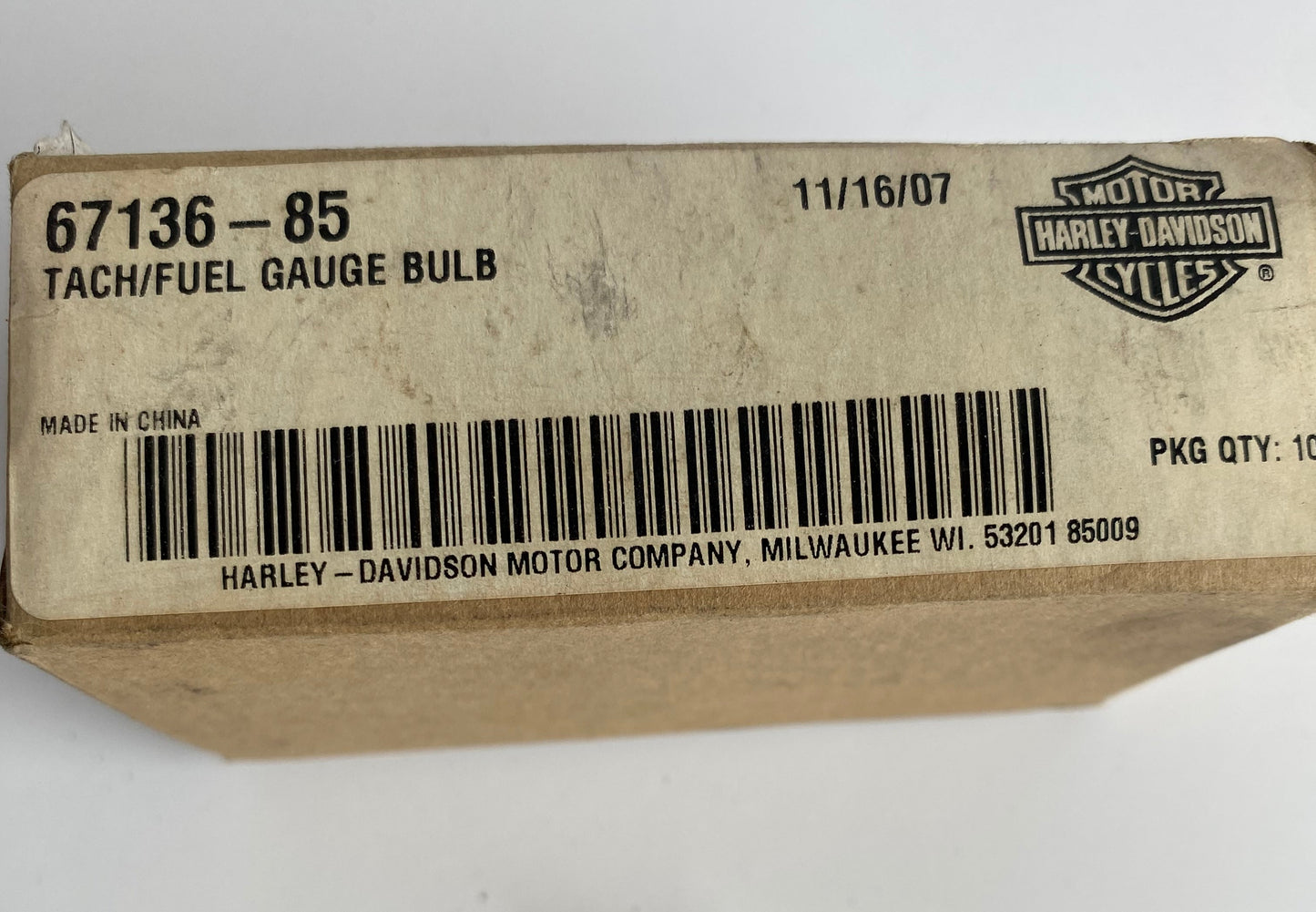 Ampoule de compte-tours/ jauge carburant Harley Davidson REF OEM 67136-85