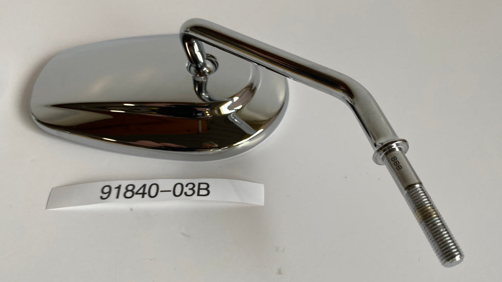 Jeu de rétroviseurs chromés courts Harley Davidson REF OEM 91845-03B / 91840-03B