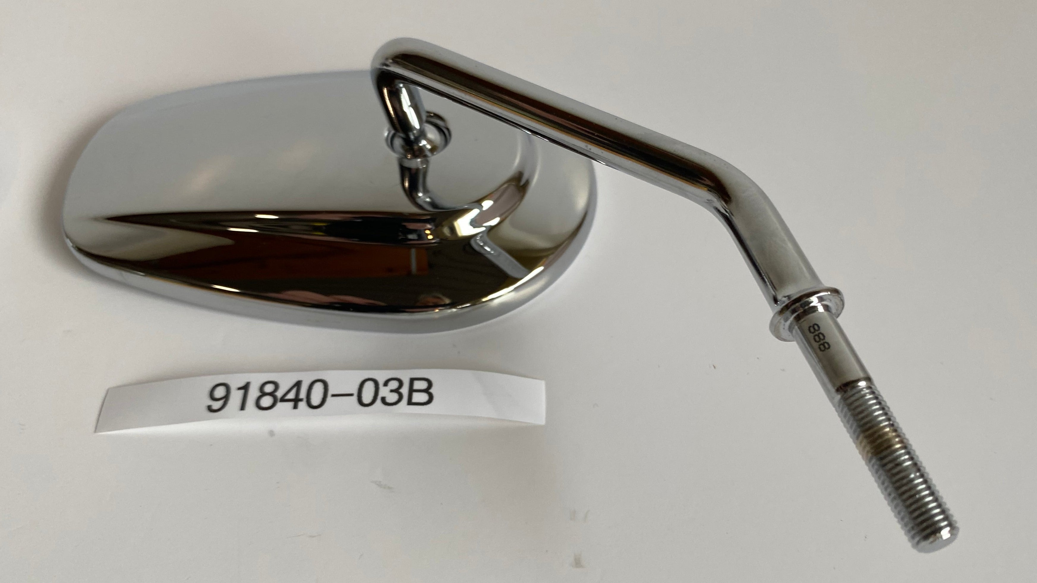 Jeu de rétroviseurs chromés courts Harley Davidson REF OEM 91845-03B / 91840-03B