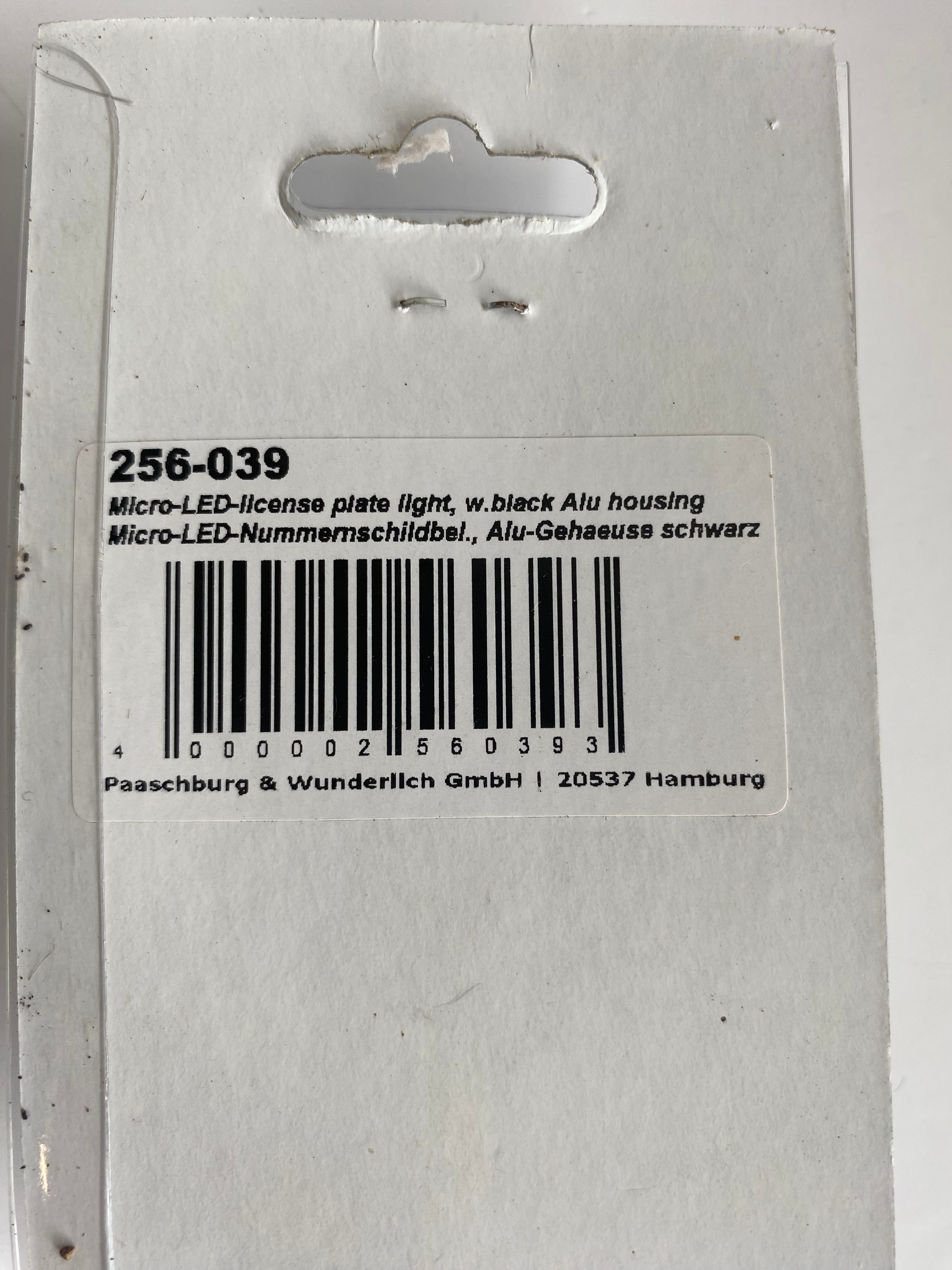 Eclairage de plaque immatriculation LED micro Shin Yo REF 256-039