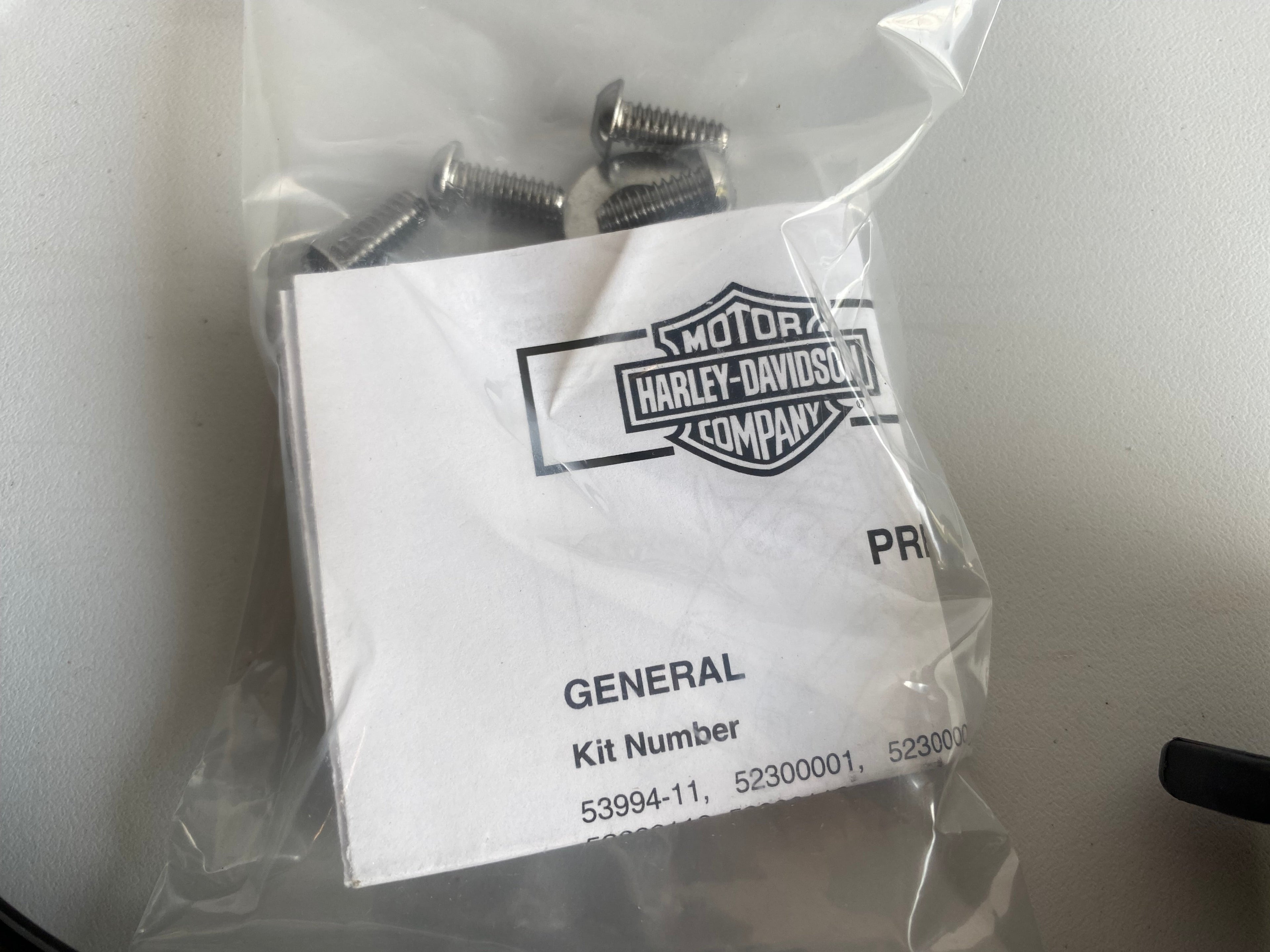 Plaques détachables sissy bar noirs Softail Harley Davidson REF OEM 52300003