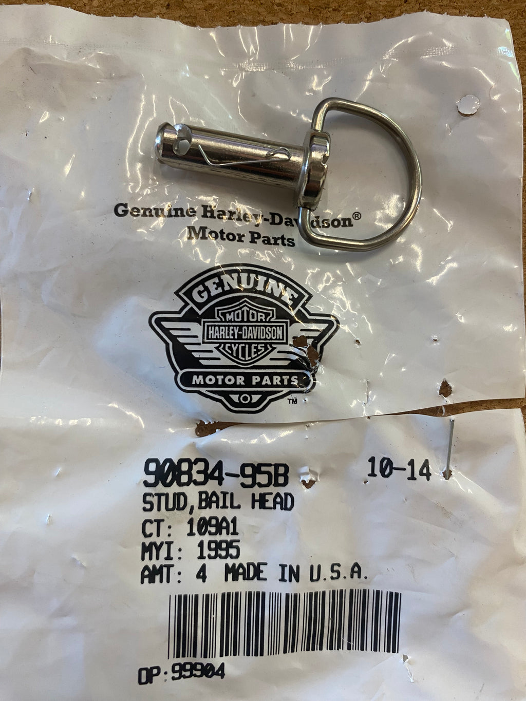 Clip sacoche Touring Harley Davidson REF OEM 90834-95B