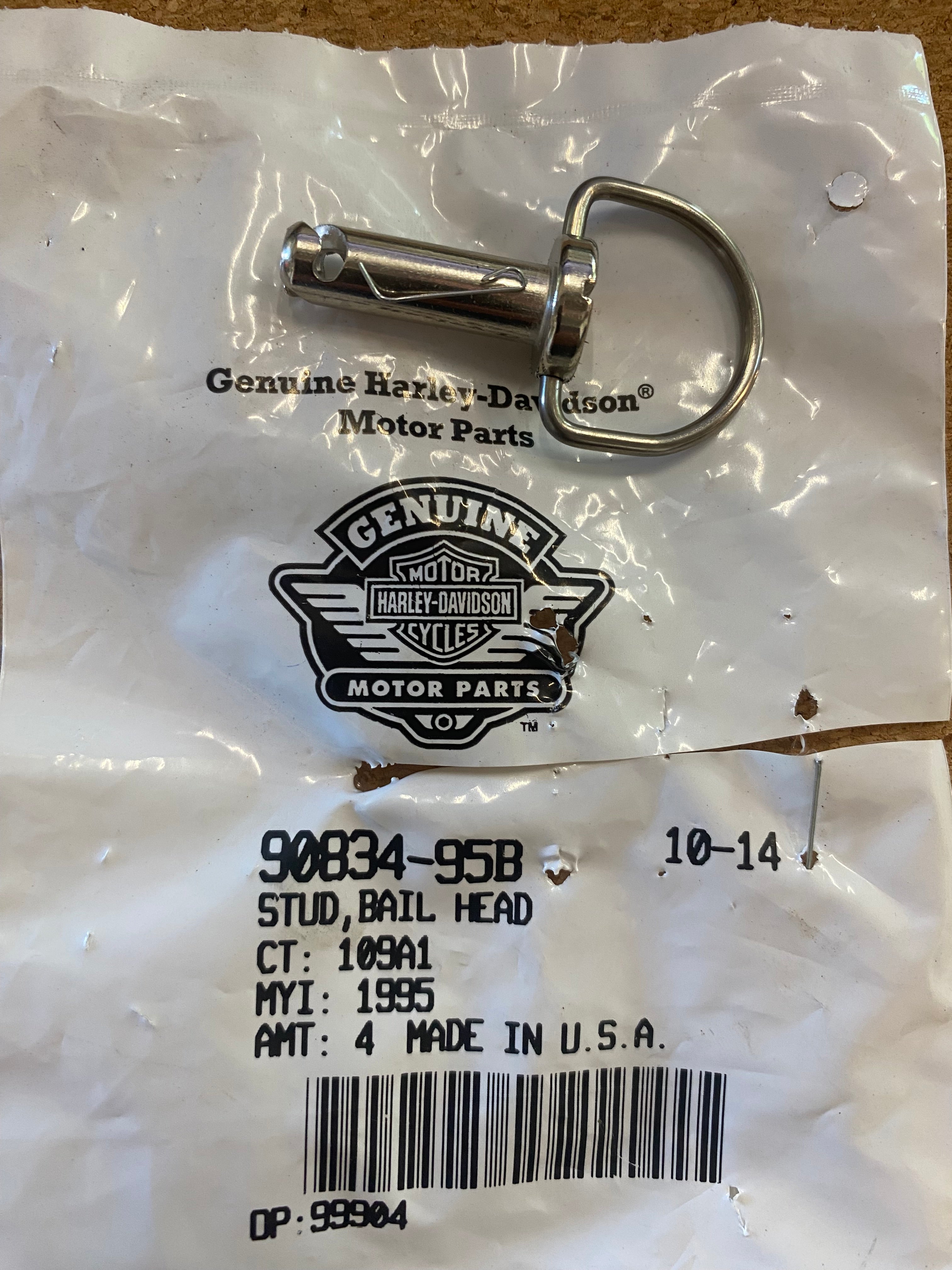 Clip sacoche Touring Harley Davidson REF OEM 90834-95B