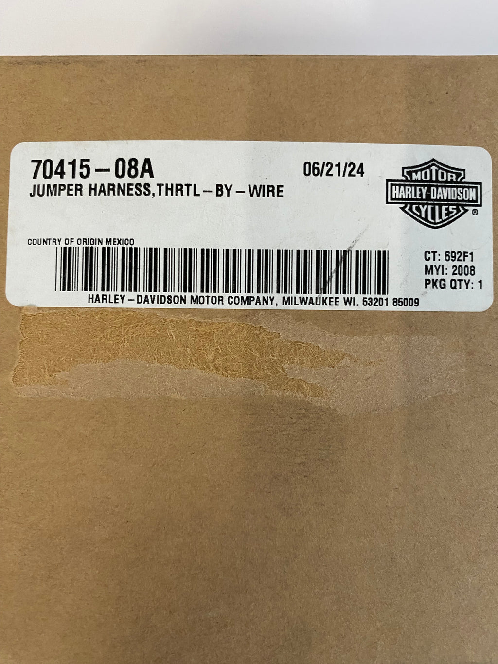 Faisceau d'accélérateur électronique Touring Harley Davidson REF OM 70415-08A