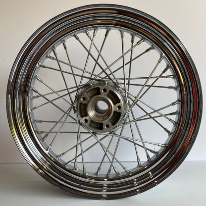 Roue à rayons avant chromée 16 pouces Softail Harley Davidson REF OEM 40700-05A