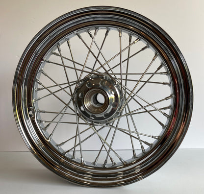 Roue à rayons avant chromée 16 pouces Softail Harley Davidson REF OEM 40700-05A