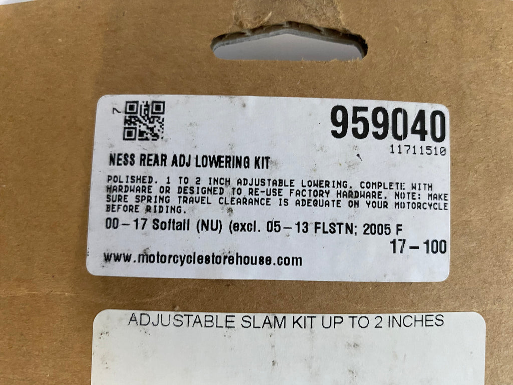 Kit de rabaissement arrière Softail Twin Cam Harley Davidson REF MCS 959040