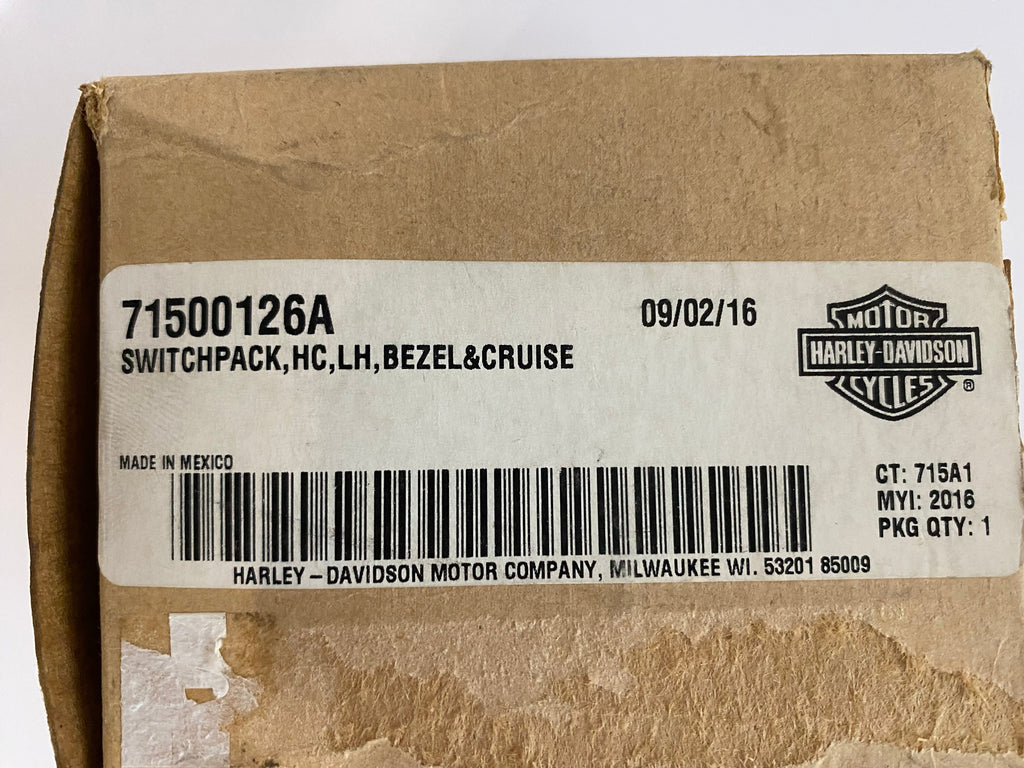 Commodo gauche avec régulateur de vitesse Road King Harley Davidson REF OEM 71500126A