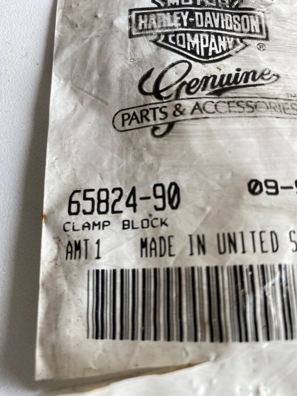 Harley Davidson Dyna Endschalldämpfer-Montagehalterung REF OEM 65824-90