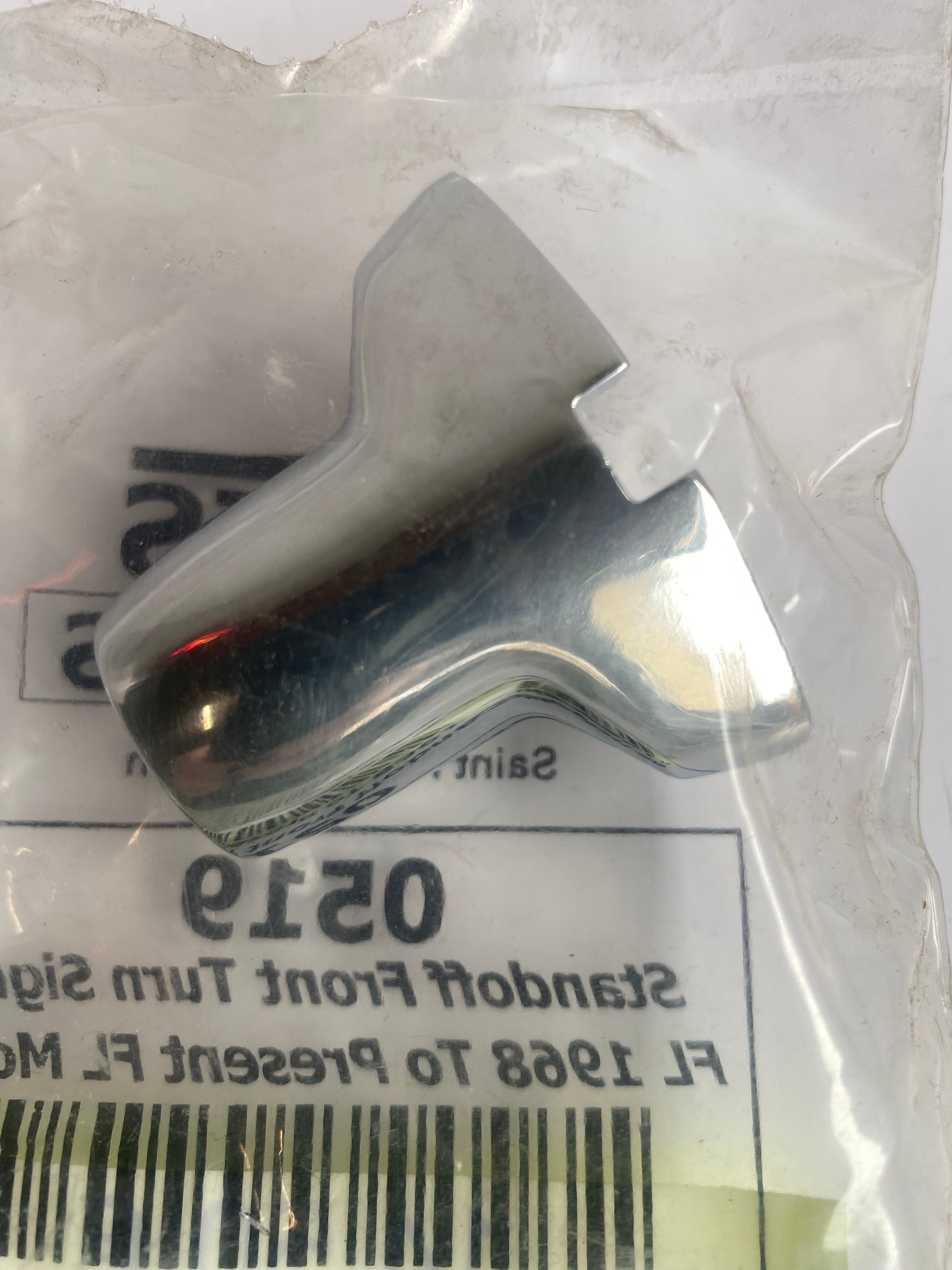 Support de clignotant avant chromé Touring Harley Davidson REF OEM 0519