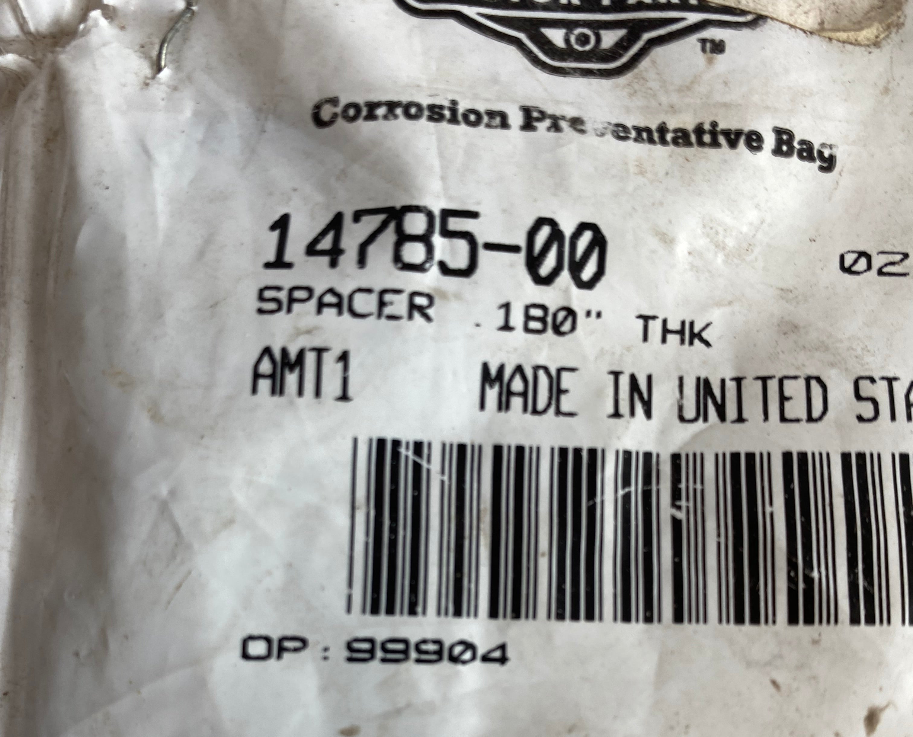 Jeu de cales 0.180 inch axe balanciers Softail Harley Davidson REF OEM 14785-00