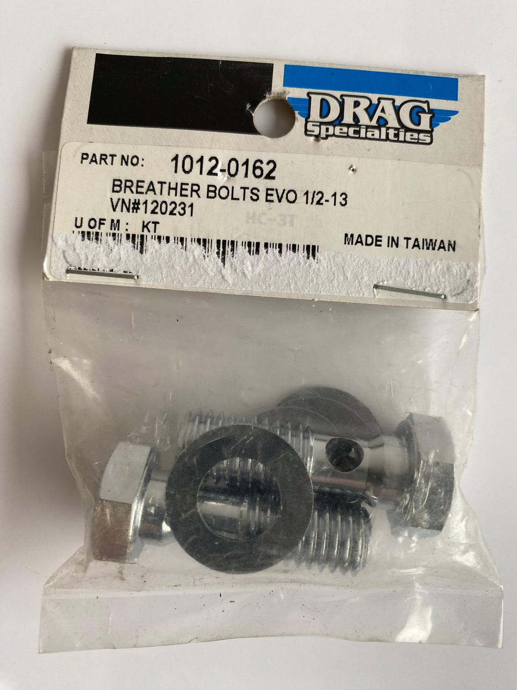 Jeu de 2 vis reniflard 1/2-13 x 1-1/2 Harley Davidson REF Drag 1012-0162