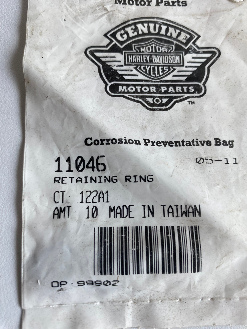 Circlip vis réglage d'embrayage Sportster Harley Davidson REF OEM 11046