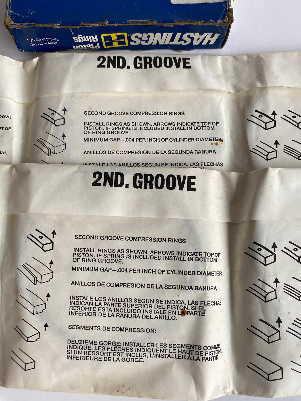 Jeu de segments Hastings EVO 1340 Harley Davidson REF Zodiac 231241